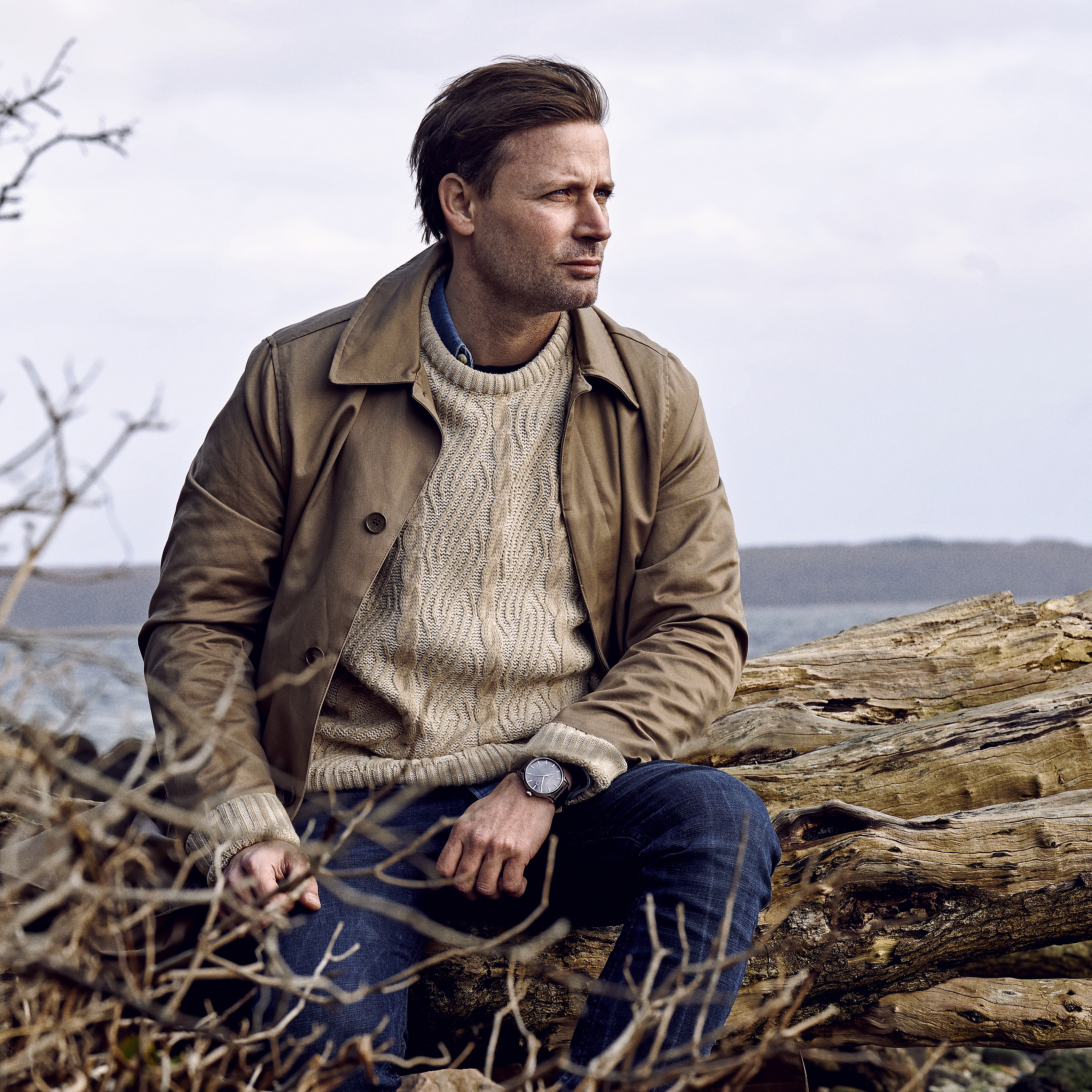 Timon | Szürke gyöngyház automatikus karóra - 4