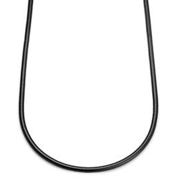 Essentials | 5 mm Gunmetal Black Snake Chain Necklace