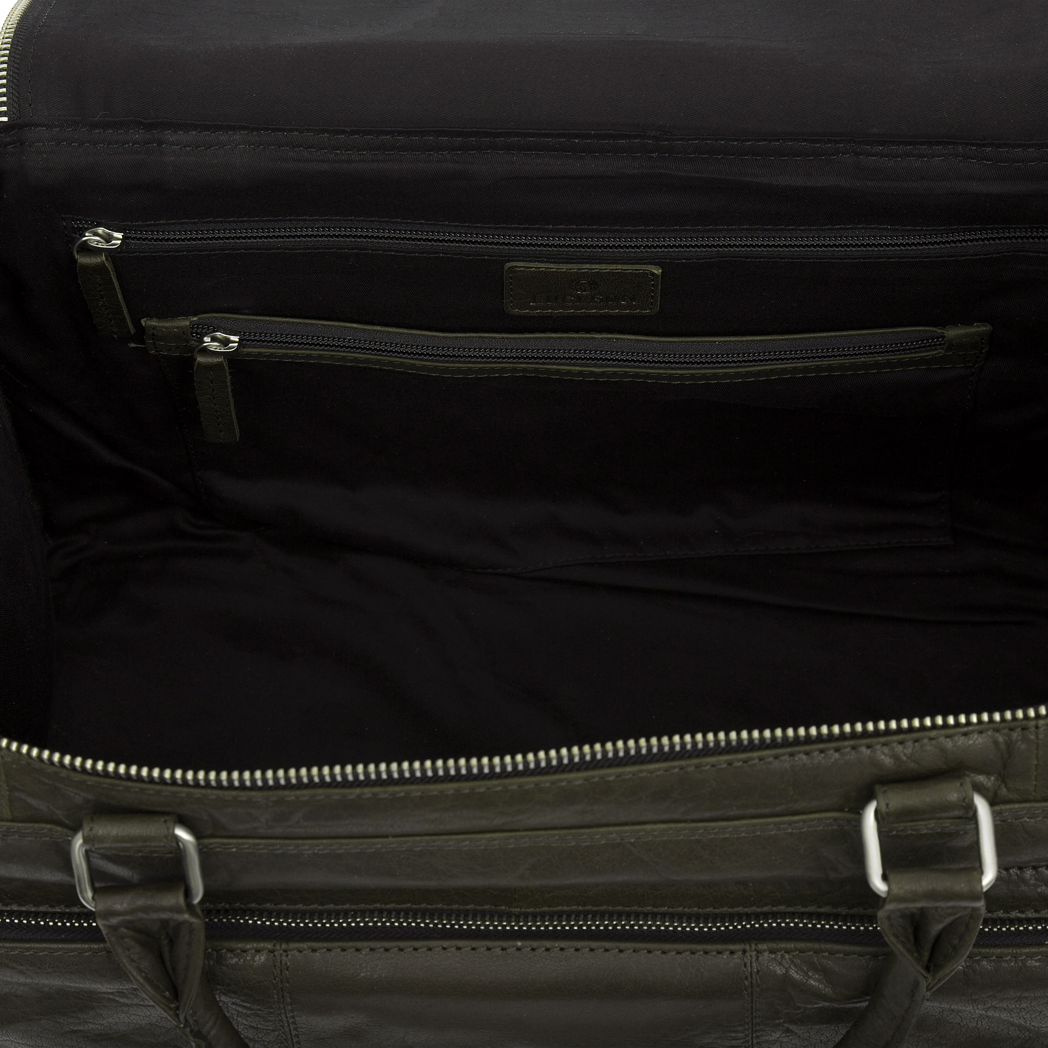 Montreal Olive Leather Travel Bag - 10