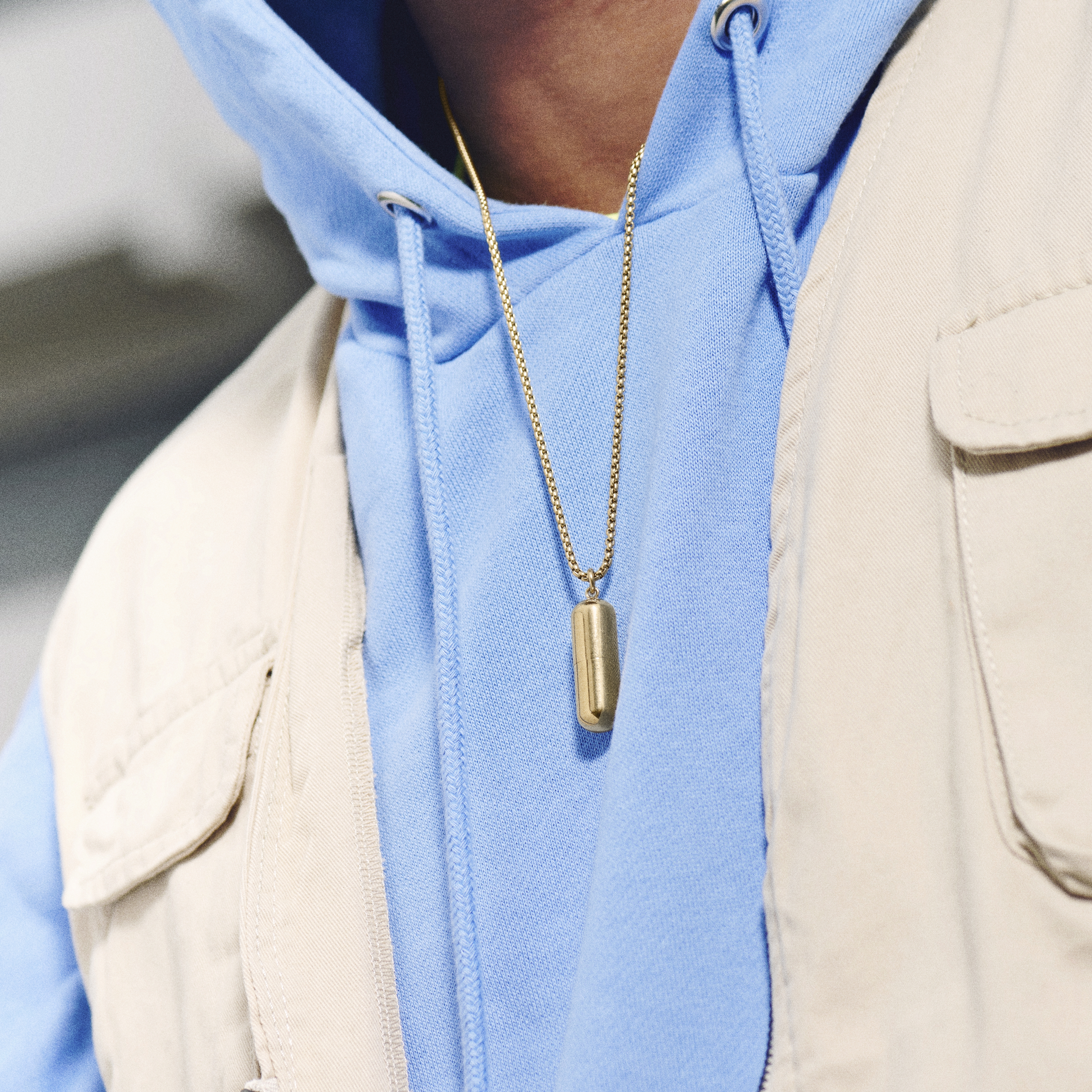 Egan | Gold-tone Pill Necklace - 2