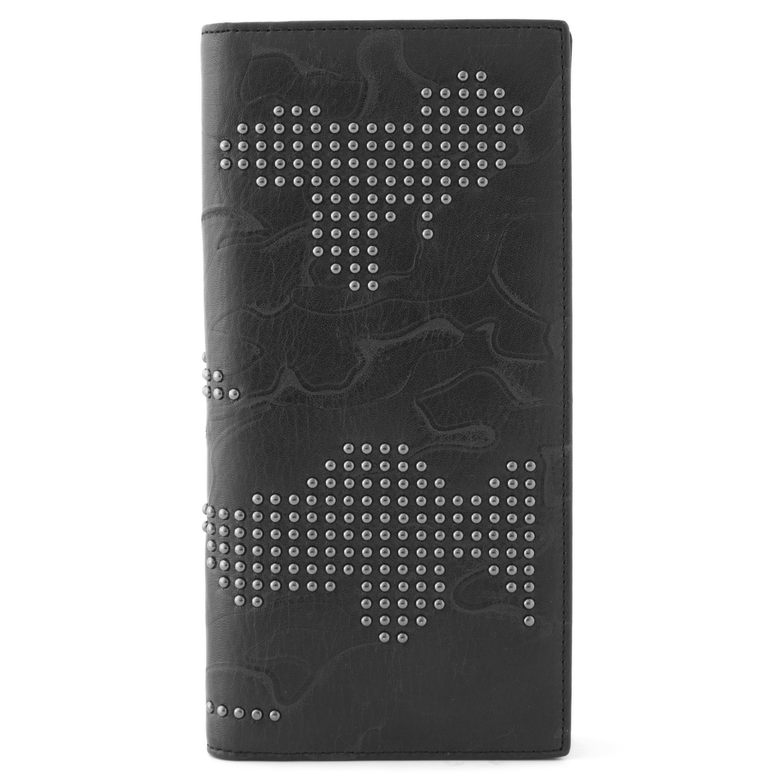 Stor Hautton Plånbok med Nitar - 1