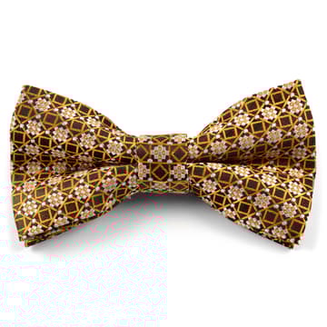 Bruin / Gele Retro Vlinderdas Bruin / Gele Retro Vlinderdas