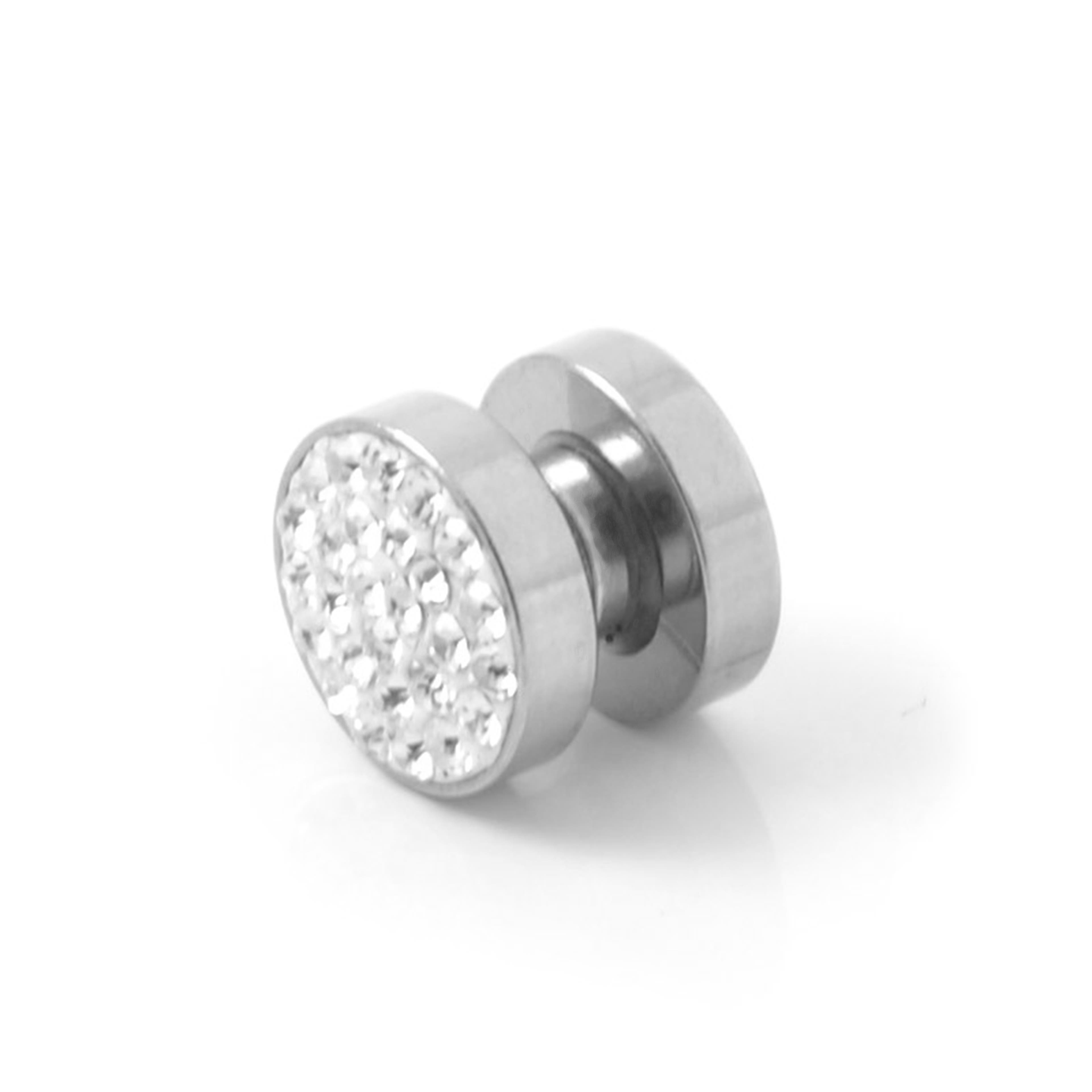 Μαγνητικό Stud Σκουλαρίκι Zircon 10mm