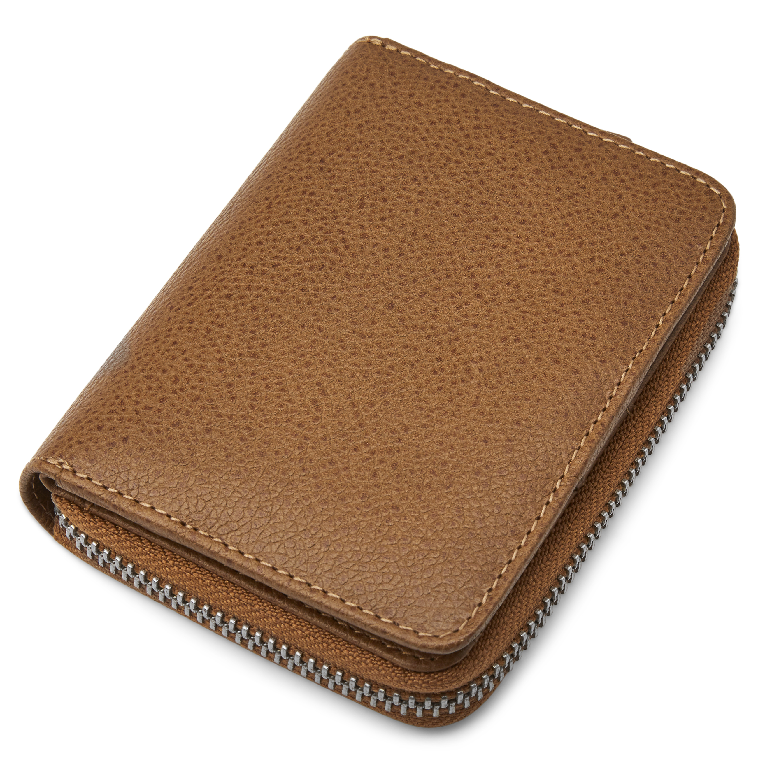 Laris Hellbraune RFID Leder Geldbörse - 10