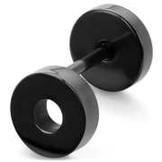 8mm Sirkel Svart Stud Ørering 8mm Sirkel Svart Stud Ørering