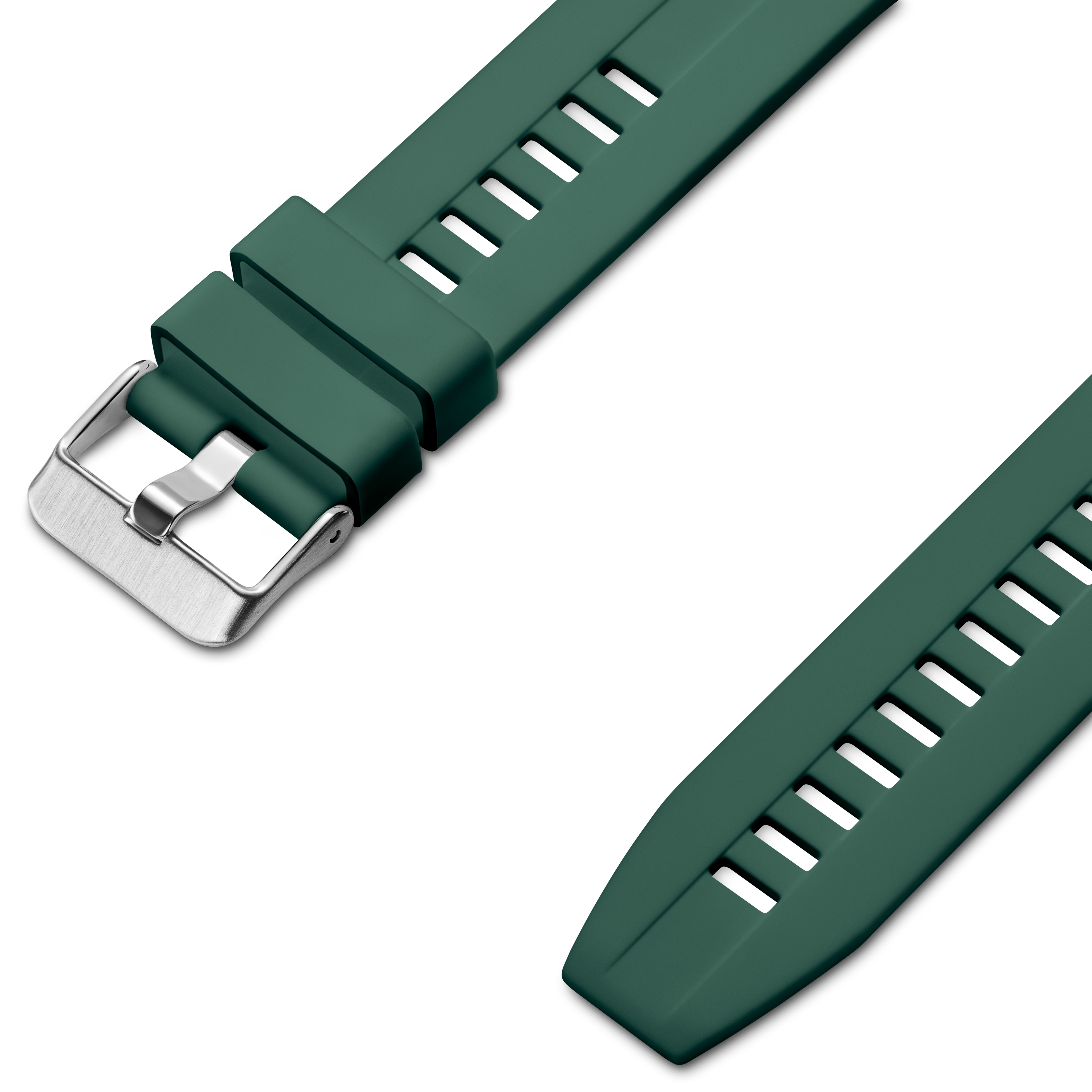 Grøn 20 mm Silikone Sports Urrem - 2