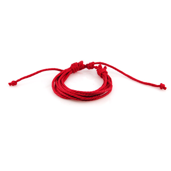 Rødt Snorarmbånd - 2