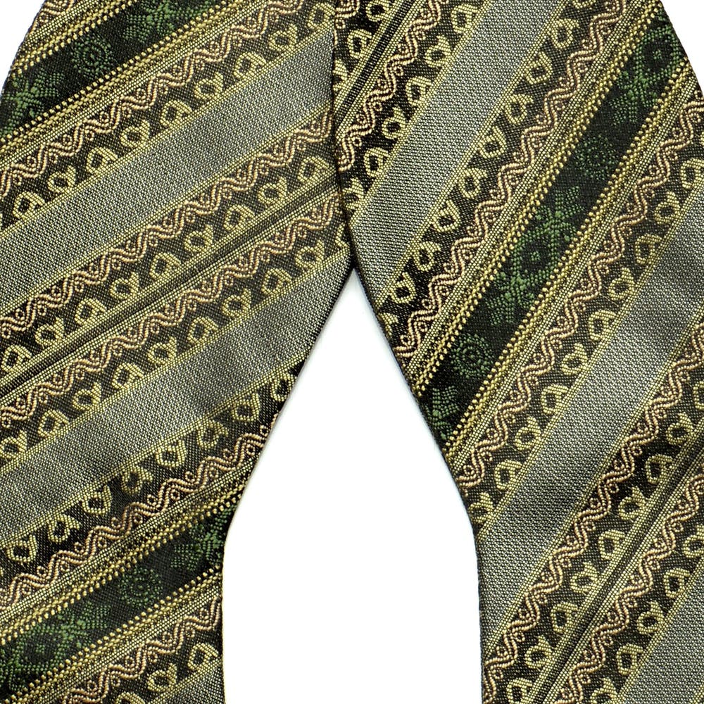 hover: Green Patterned Self-Tie Bow Tie hover: Green Patterned Self-Tie Bow Tie