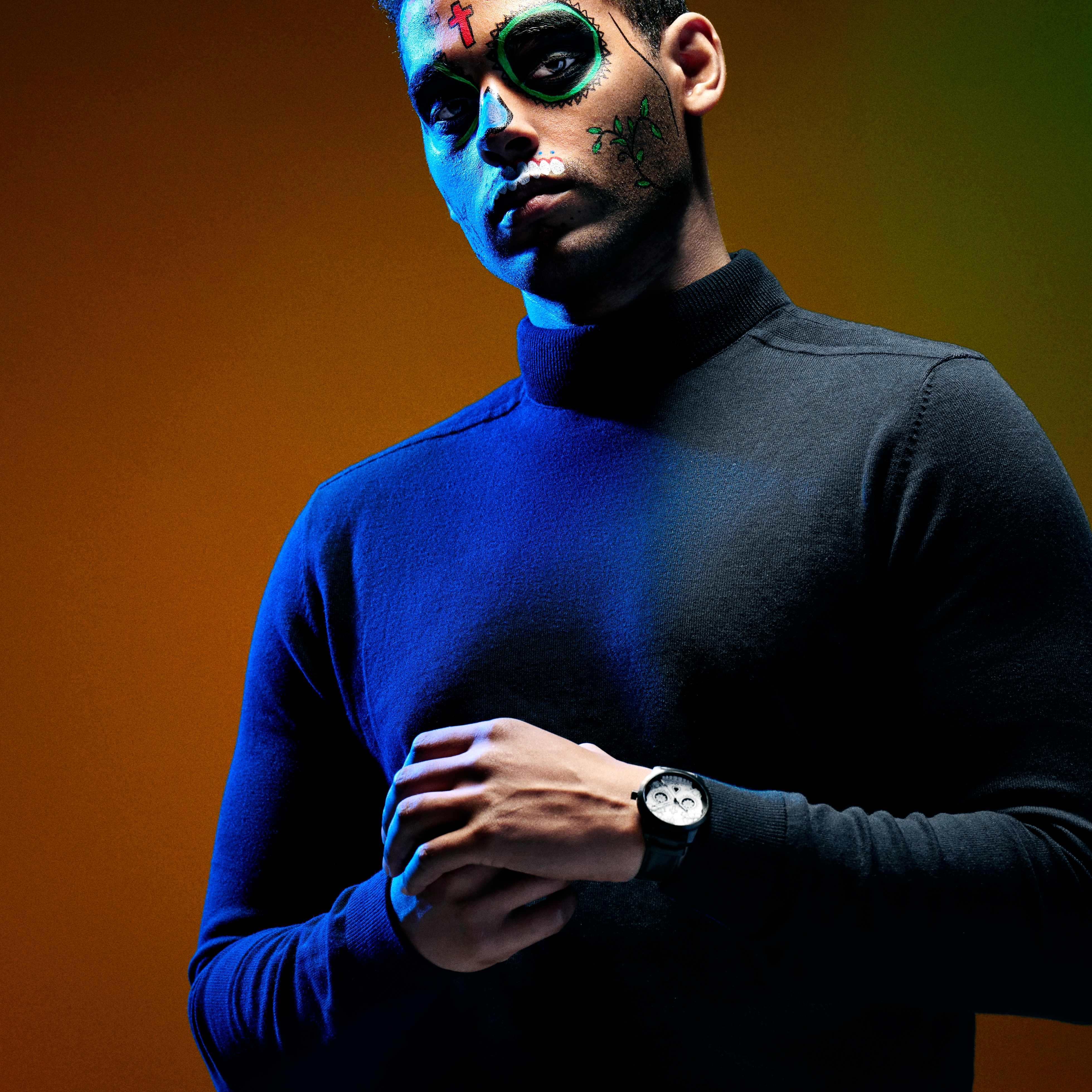 Todos | Weißer Schädel Tag der Toten Uhr - 4