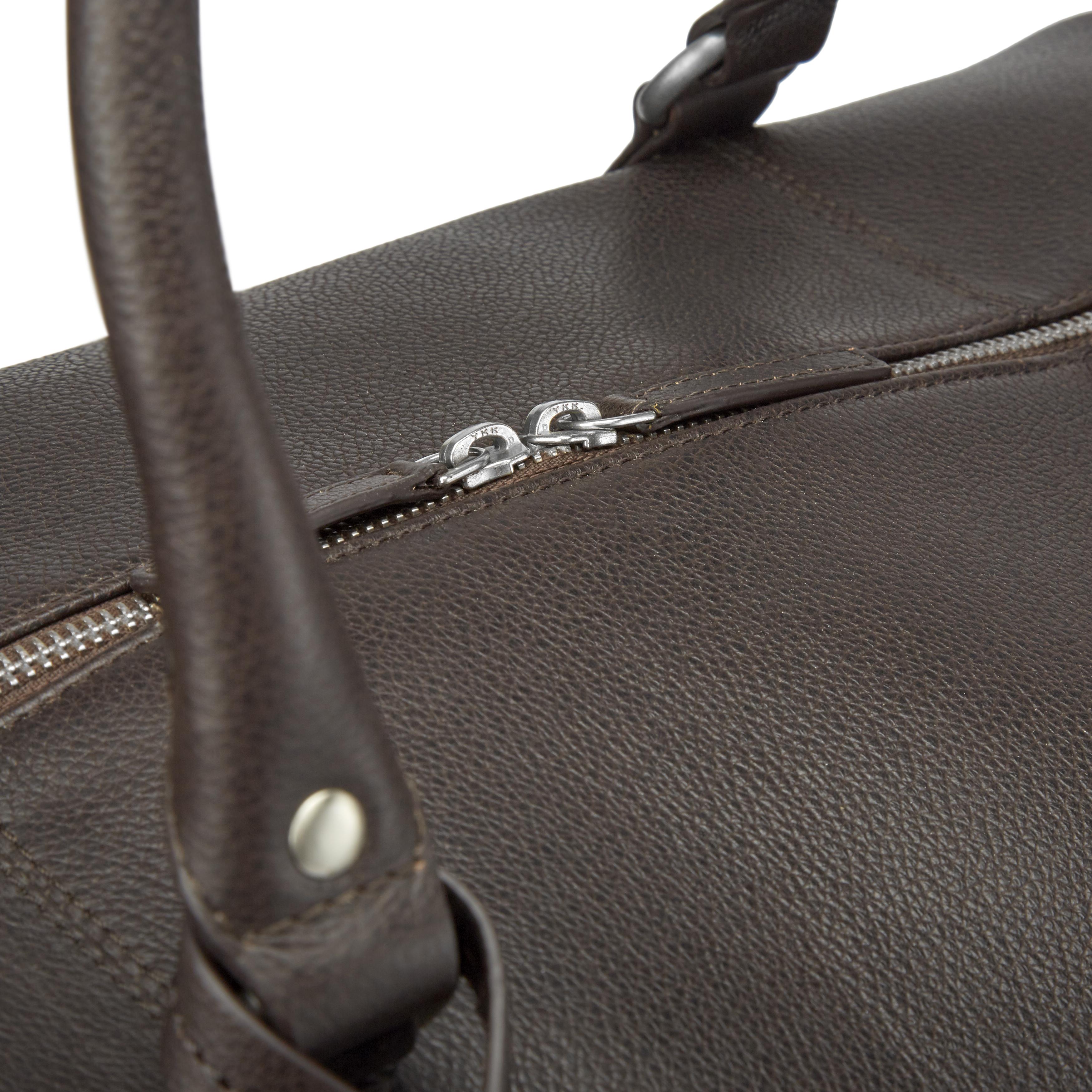 Sean Dunkelbraune Leder Wochenendtasche - 9