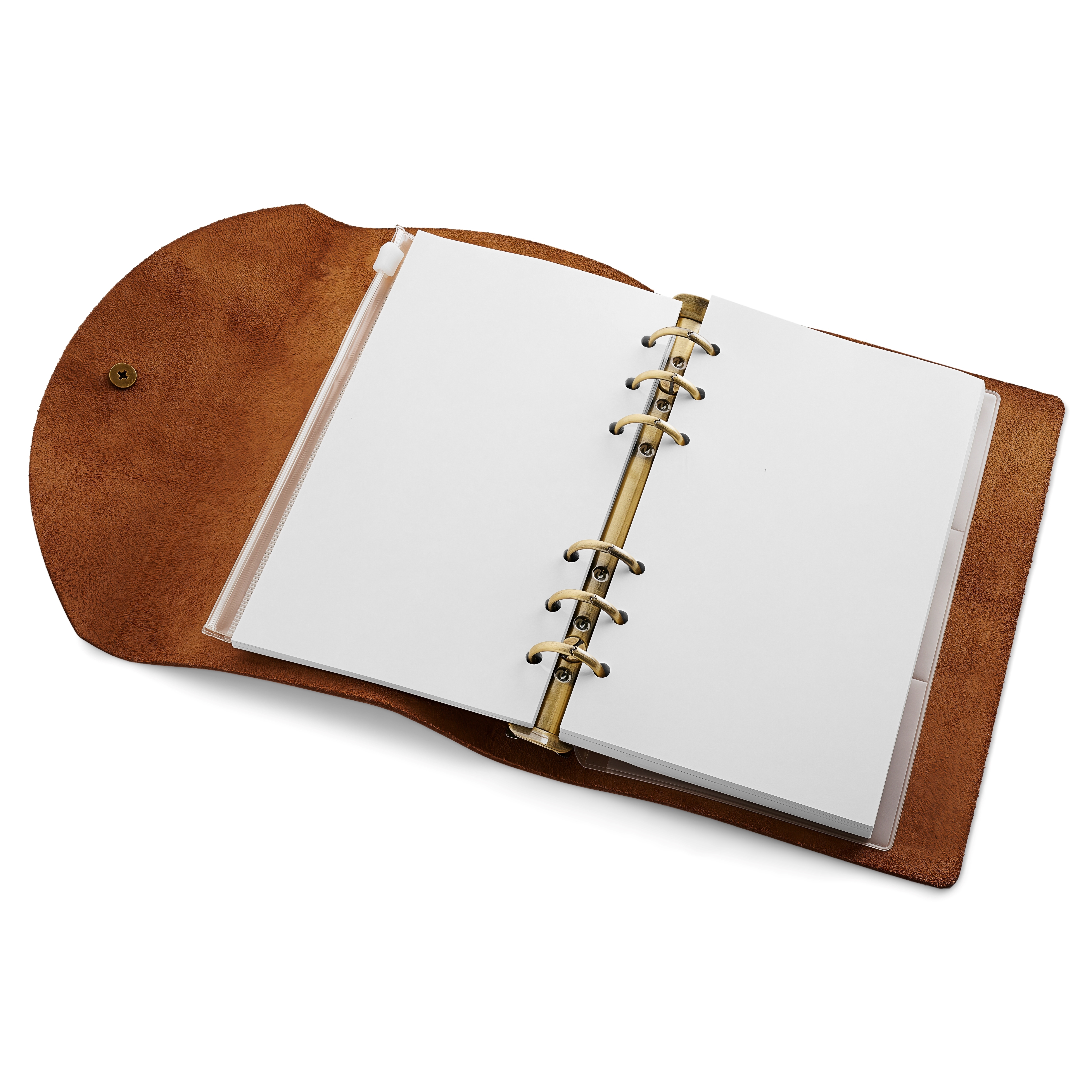 Notebook | Dark Brown Leather | Flower Clasp - 4