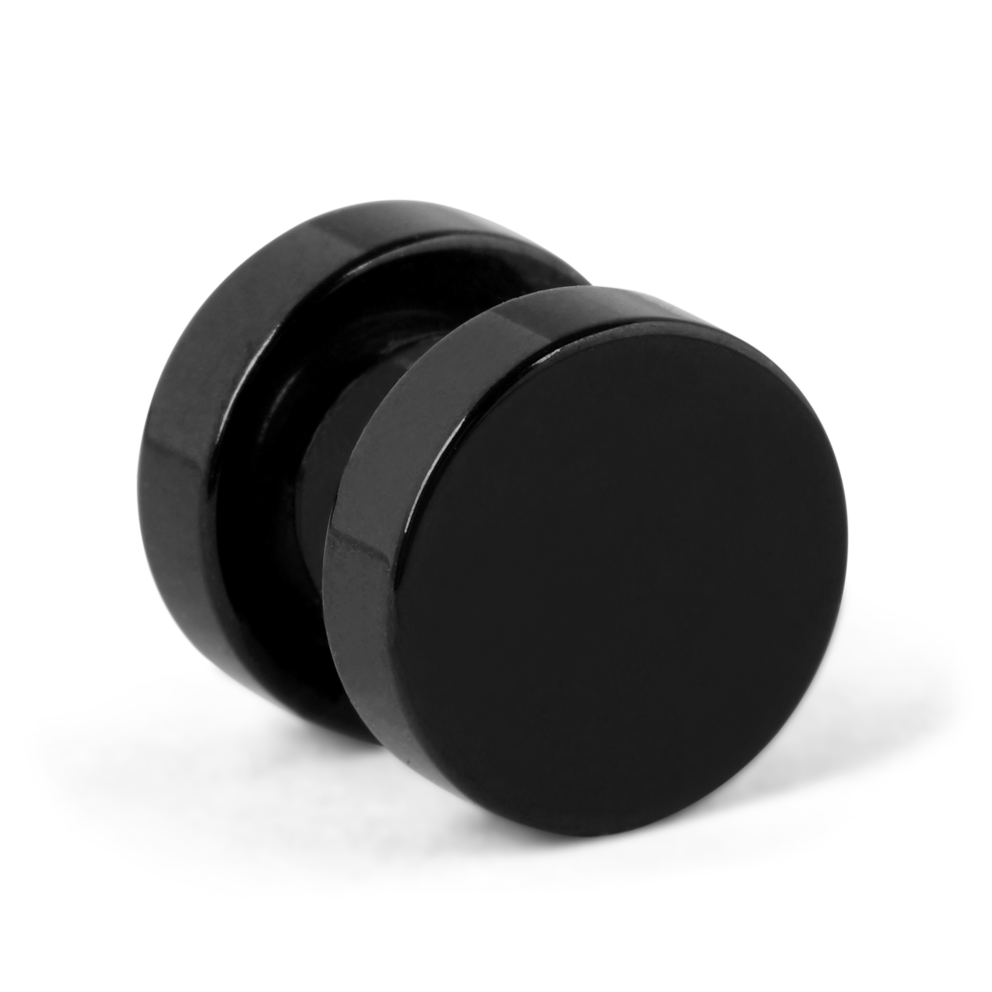Black Steel Yin & Yang Magnetic Earring | In stock! | Fort