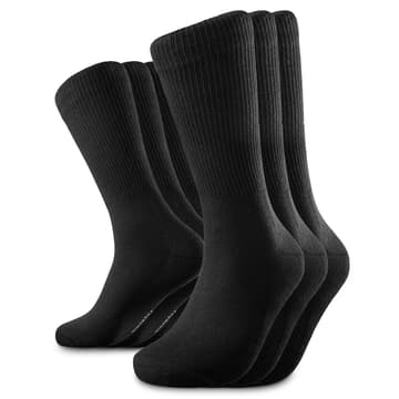 TrueFeel | Lot de 3 paires de chaussettes de tennis noires en coton TrueFeel | Lot de 3 paires de chaussettes de tennis noires en coton
