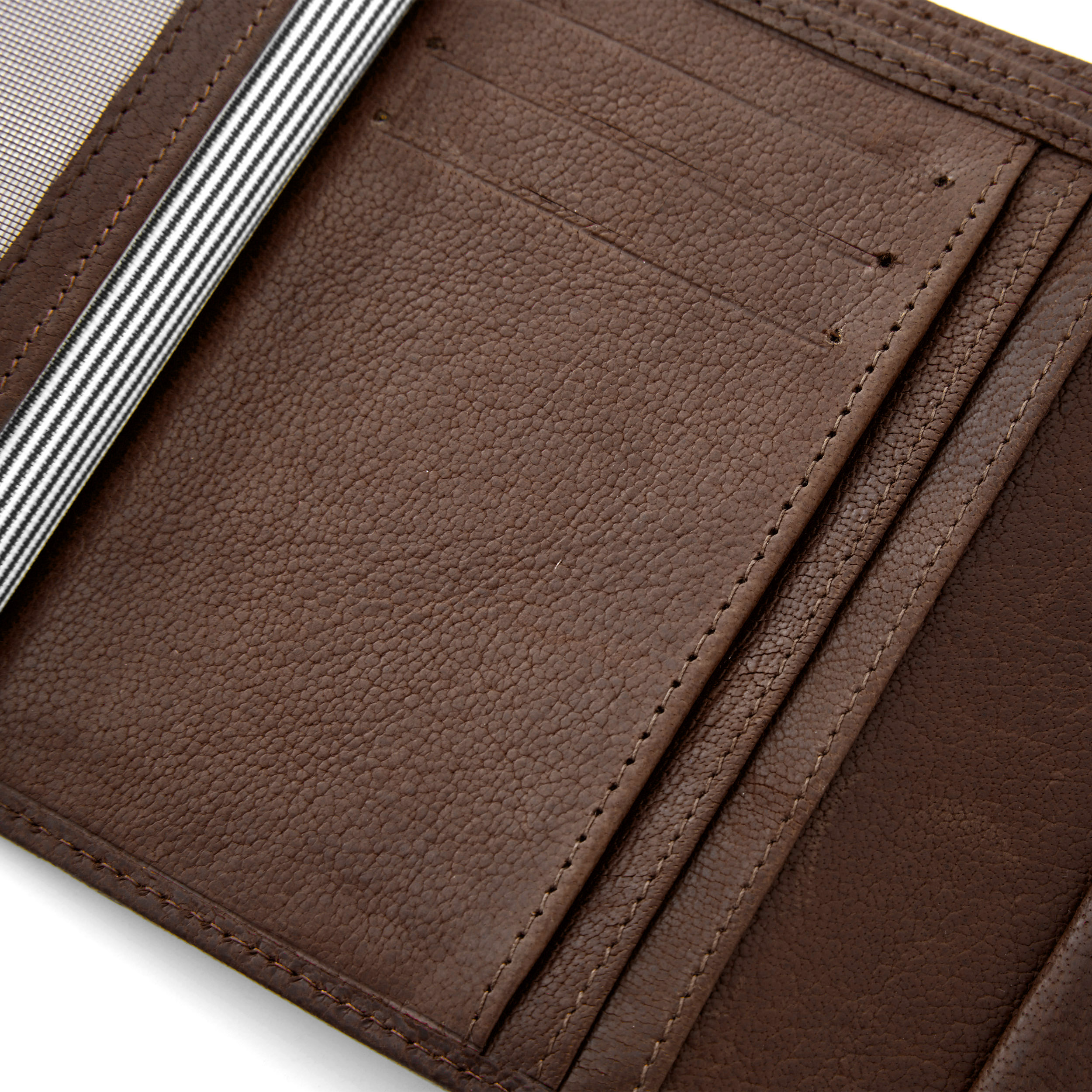 California | Brown Stand-up Leather Wallet - 7