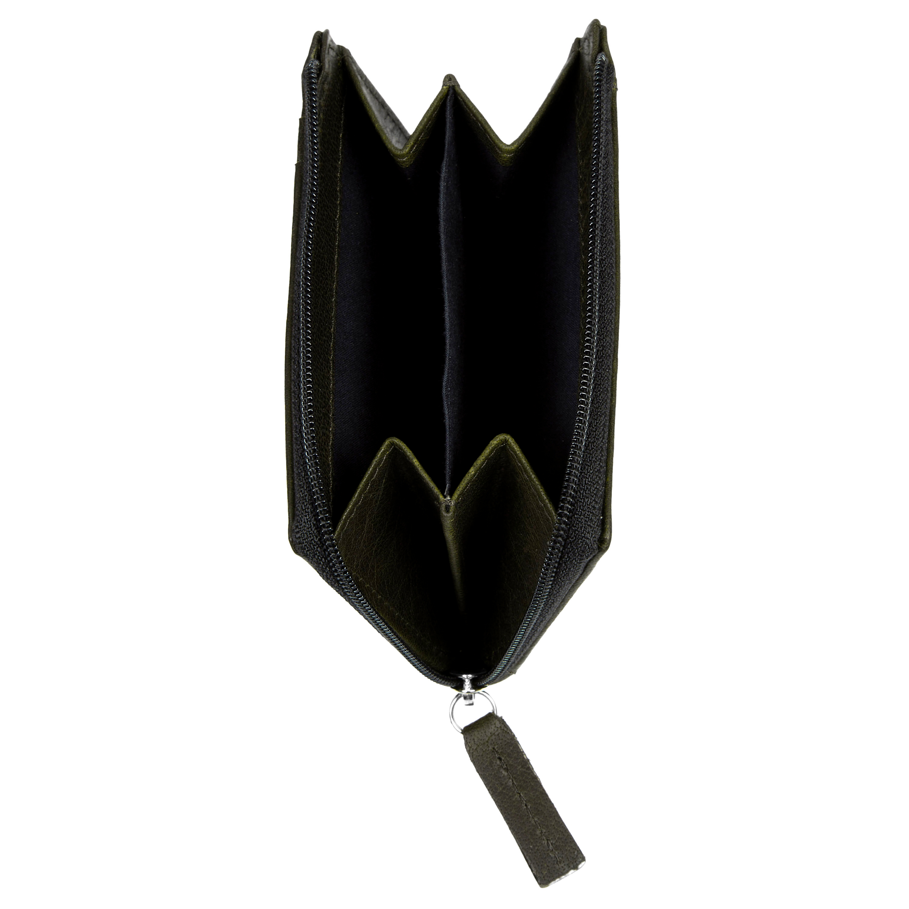 Carteira Casual em Pele Verde Azeitona RFID Montreal  - 5