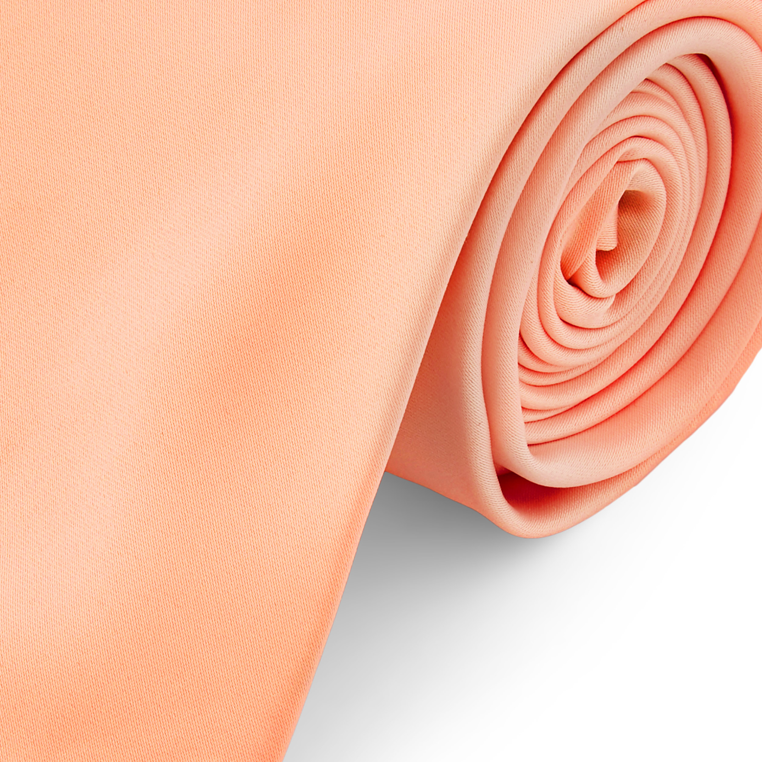 Salmon Pink 8cm Basic Tie - 3