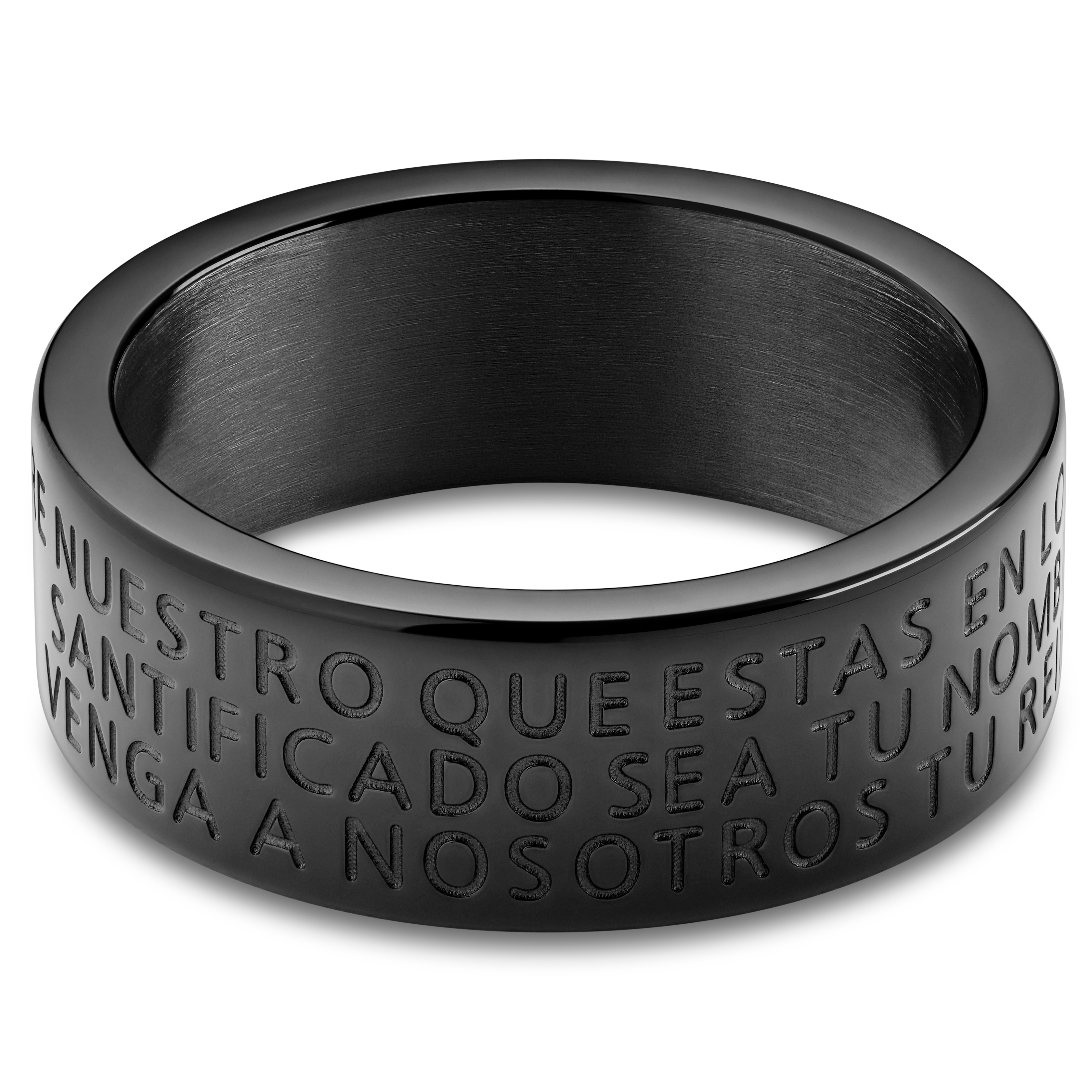 Unity | Anillo con el Padrenuestro en español de 8 mm  - 4