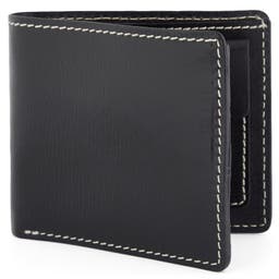 Black Bi-Fold Dermot Leather Wallet