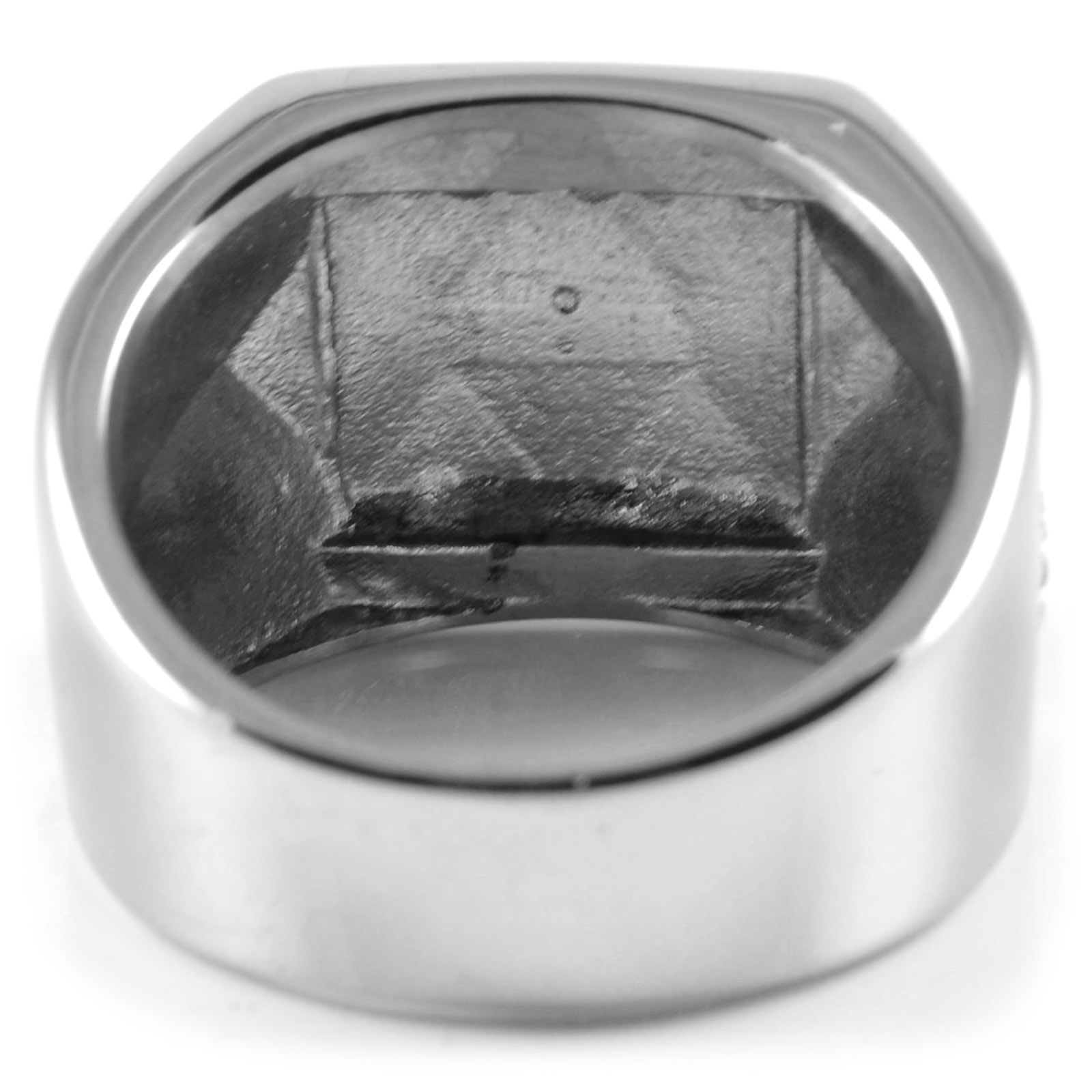 Oceľový prsteň Diamanty a Špirály - 4