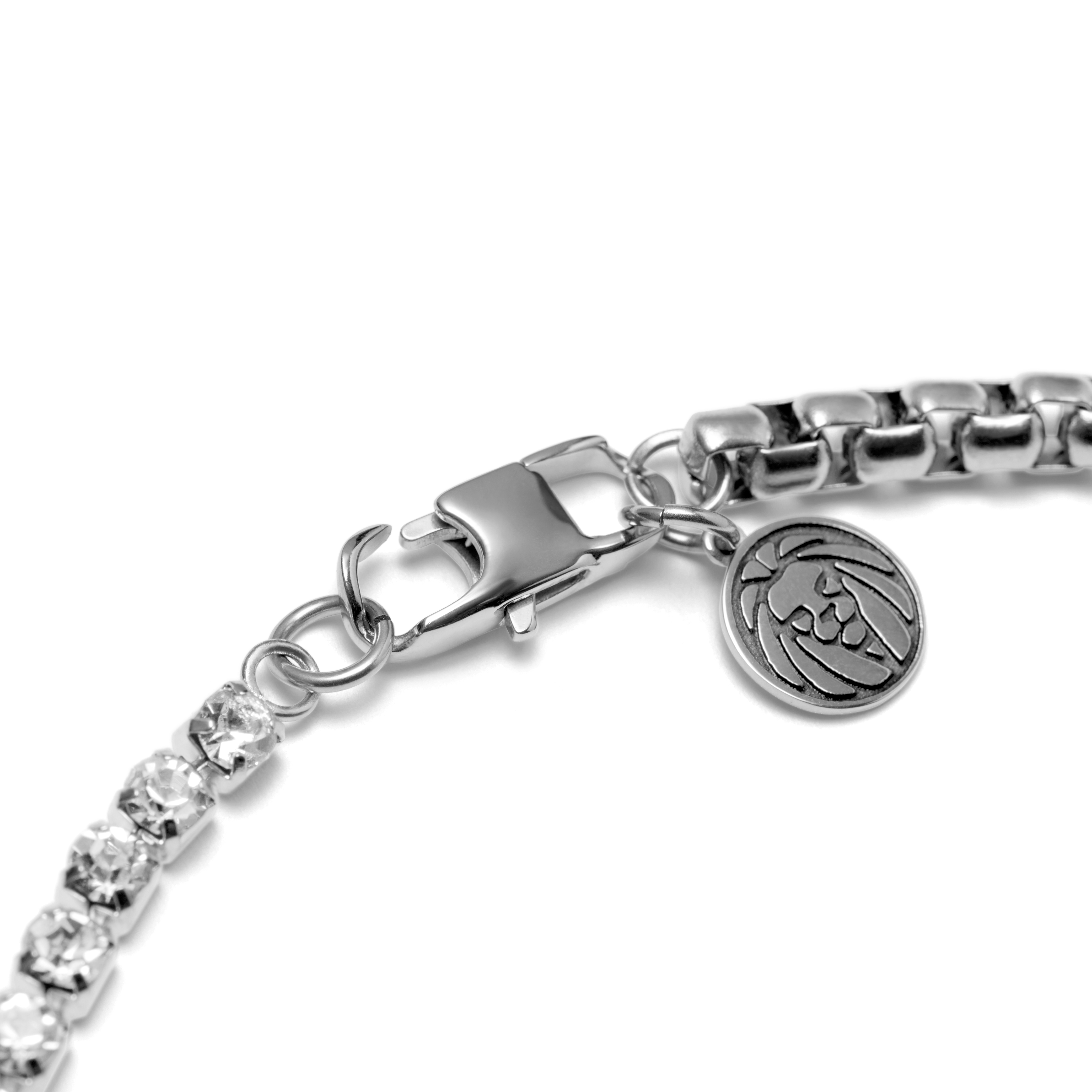 Amager | 5 mm Silver-Tone Stainless Steel & Zirconia Box Chain Necklace - 3