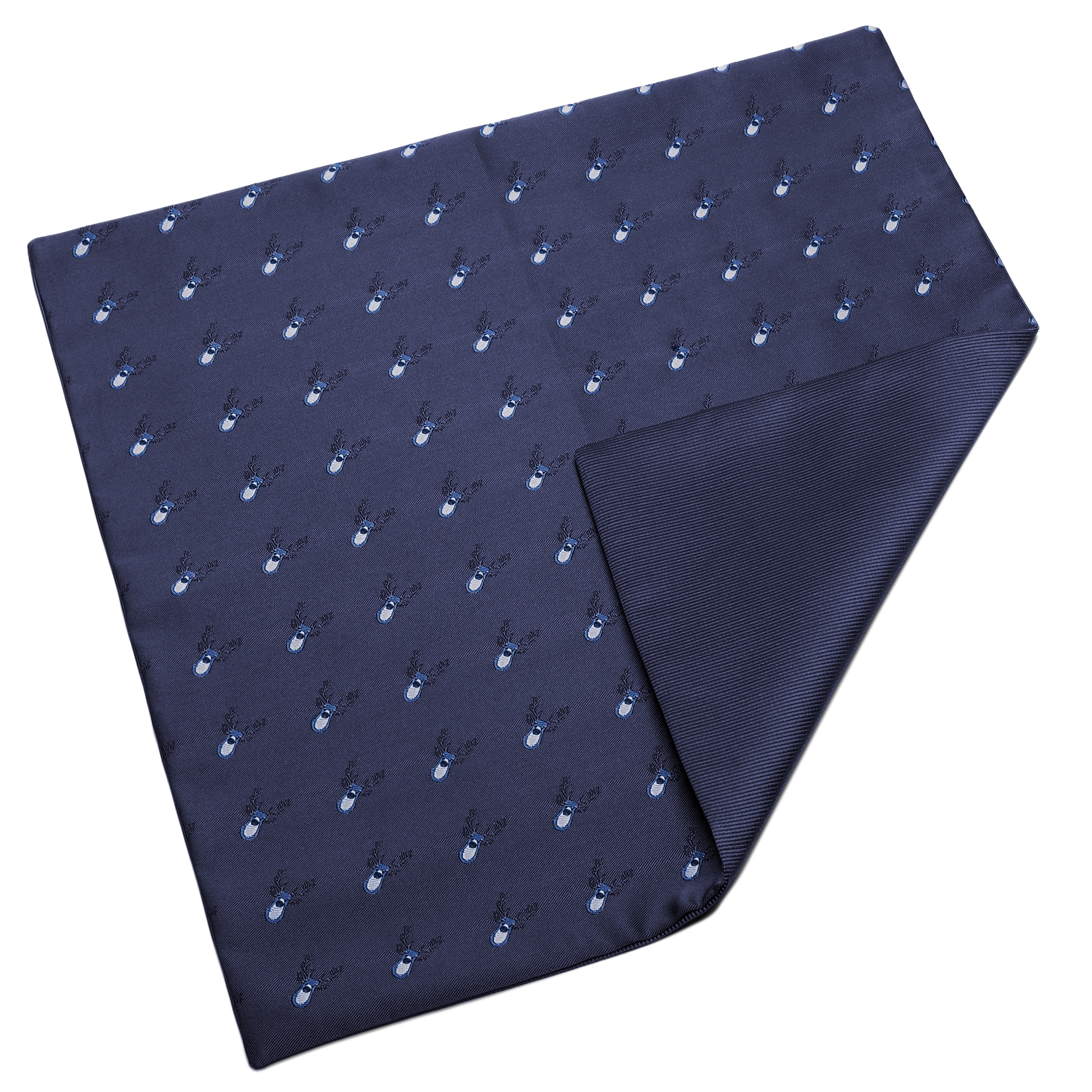 Marinblå Tomtens Renar Bröstnäsduk - 4