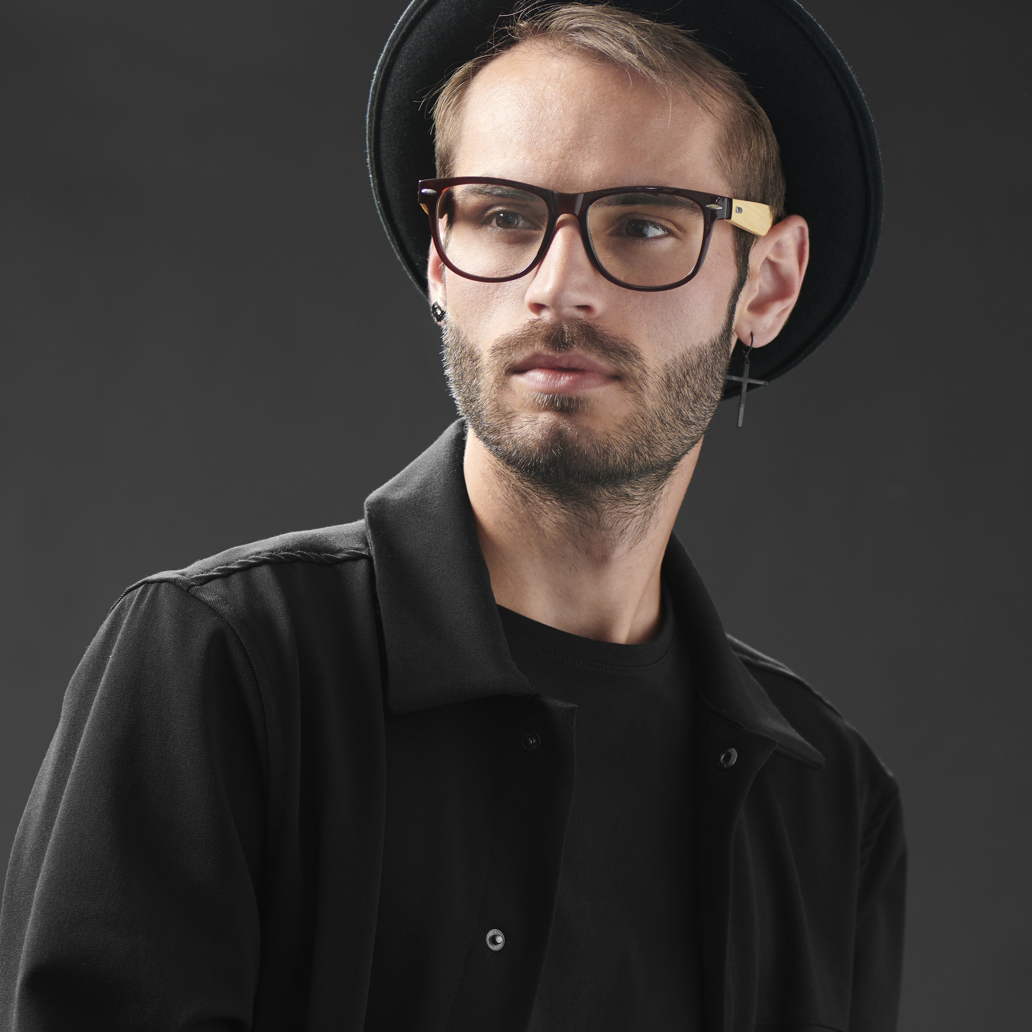 Brown Bamboo Clear Glasses - 5