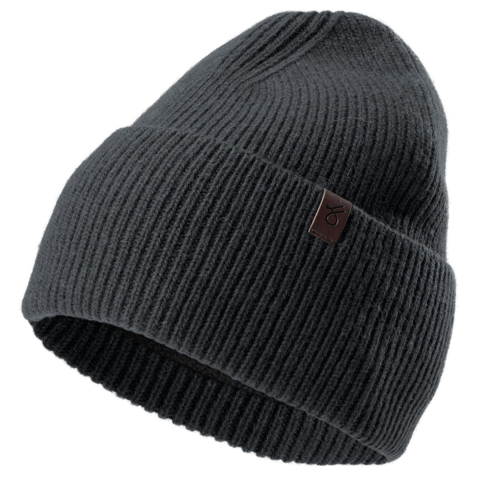 Dark Grey Recycled Wool Cuffed Beanie Dark Grey Recycled Wool Cuffed Beanie