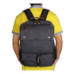 Grey Compact Backpack - 10 - gallery