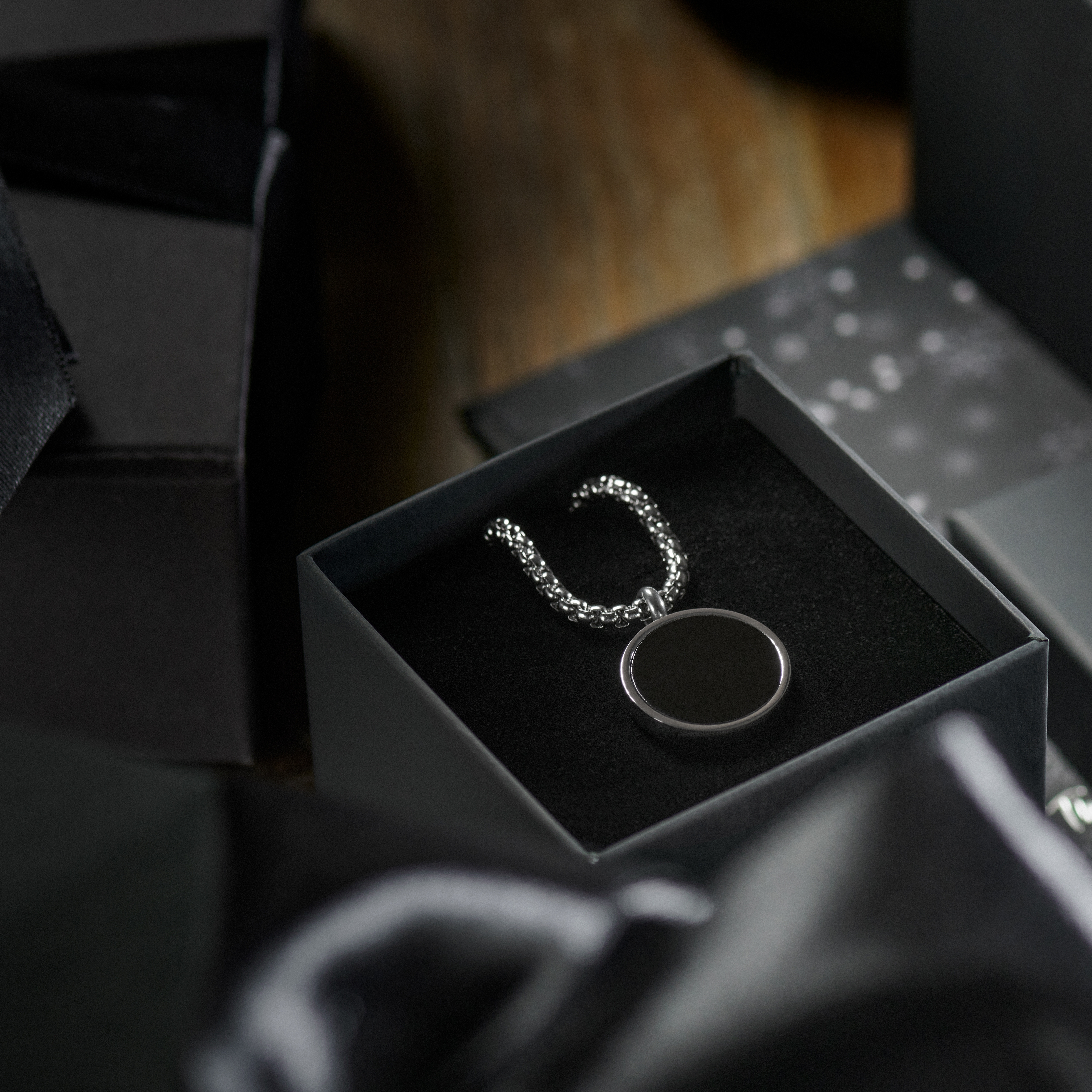 Calendar Advent pentru bărbați | Bijuterii negre și argintii - 8