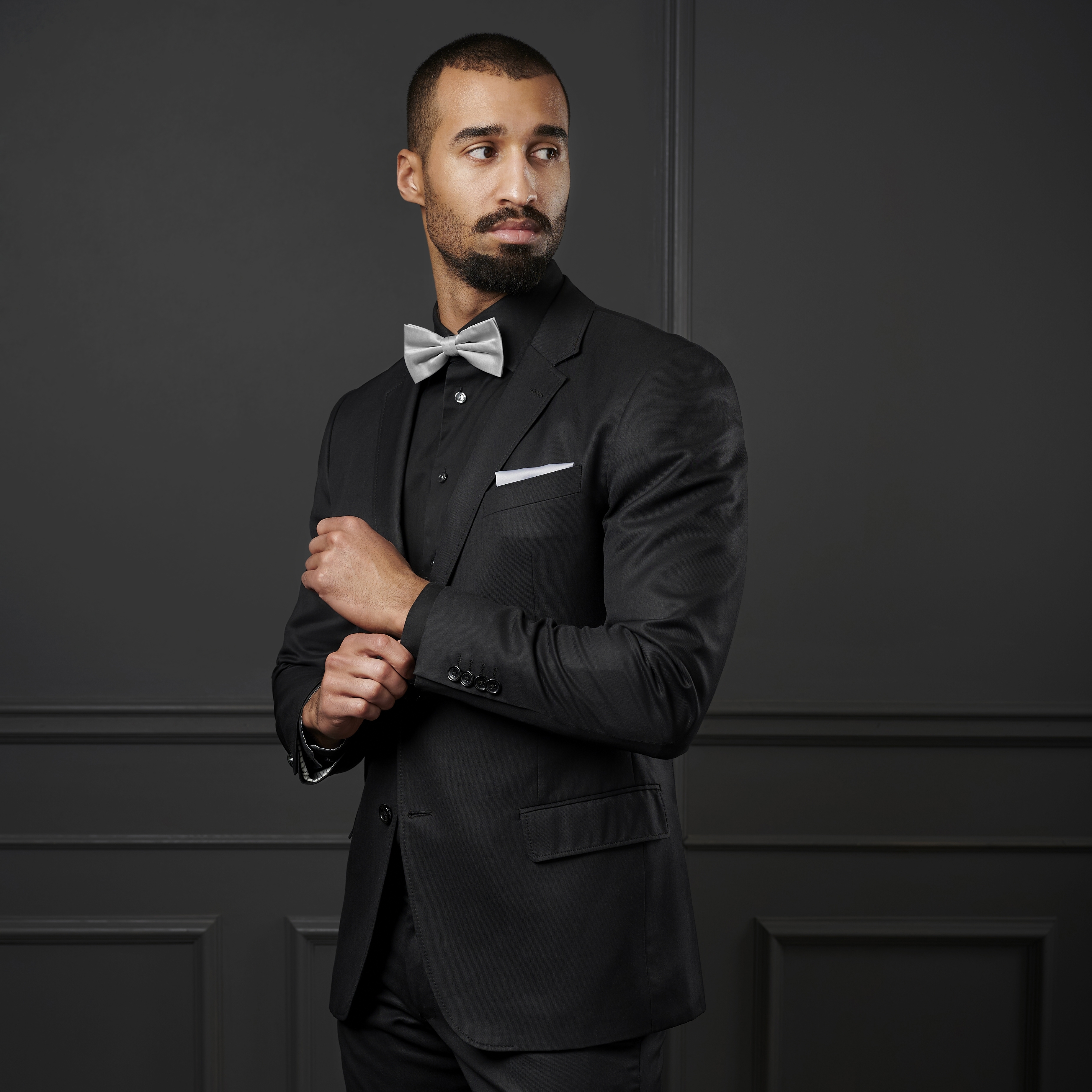 Light Grey Basic Pocket Square - 4