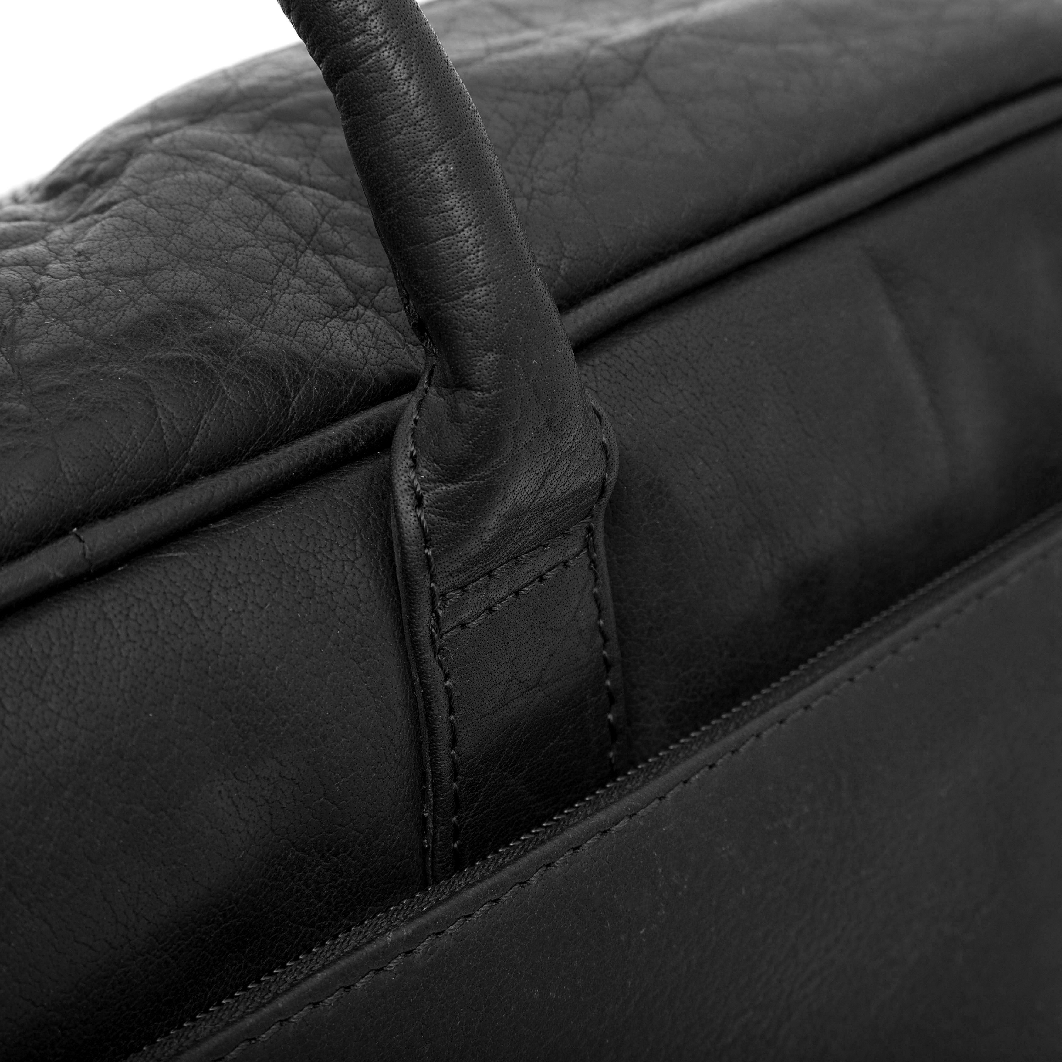Sac de voyage Montréal Safari en cuir noir  - 13