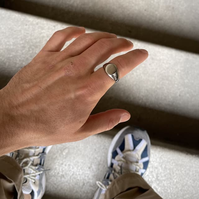 Anello Massone | Anello Con Sigillo Da Uomo In Acciaio Inossidabile E Oro - Foto 10