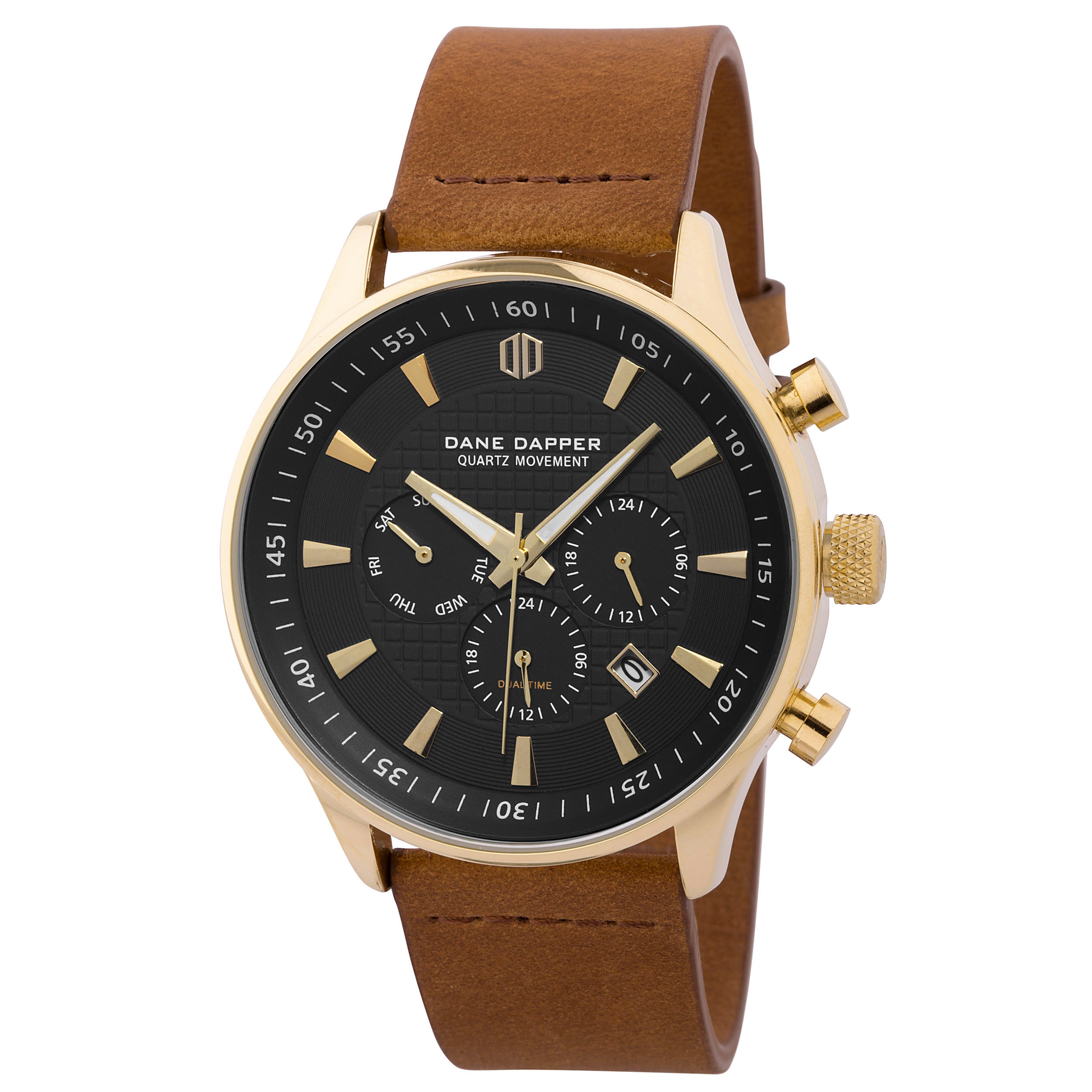 Brown, Gold-Tone Black Troika Watch In stock! Apothecary87