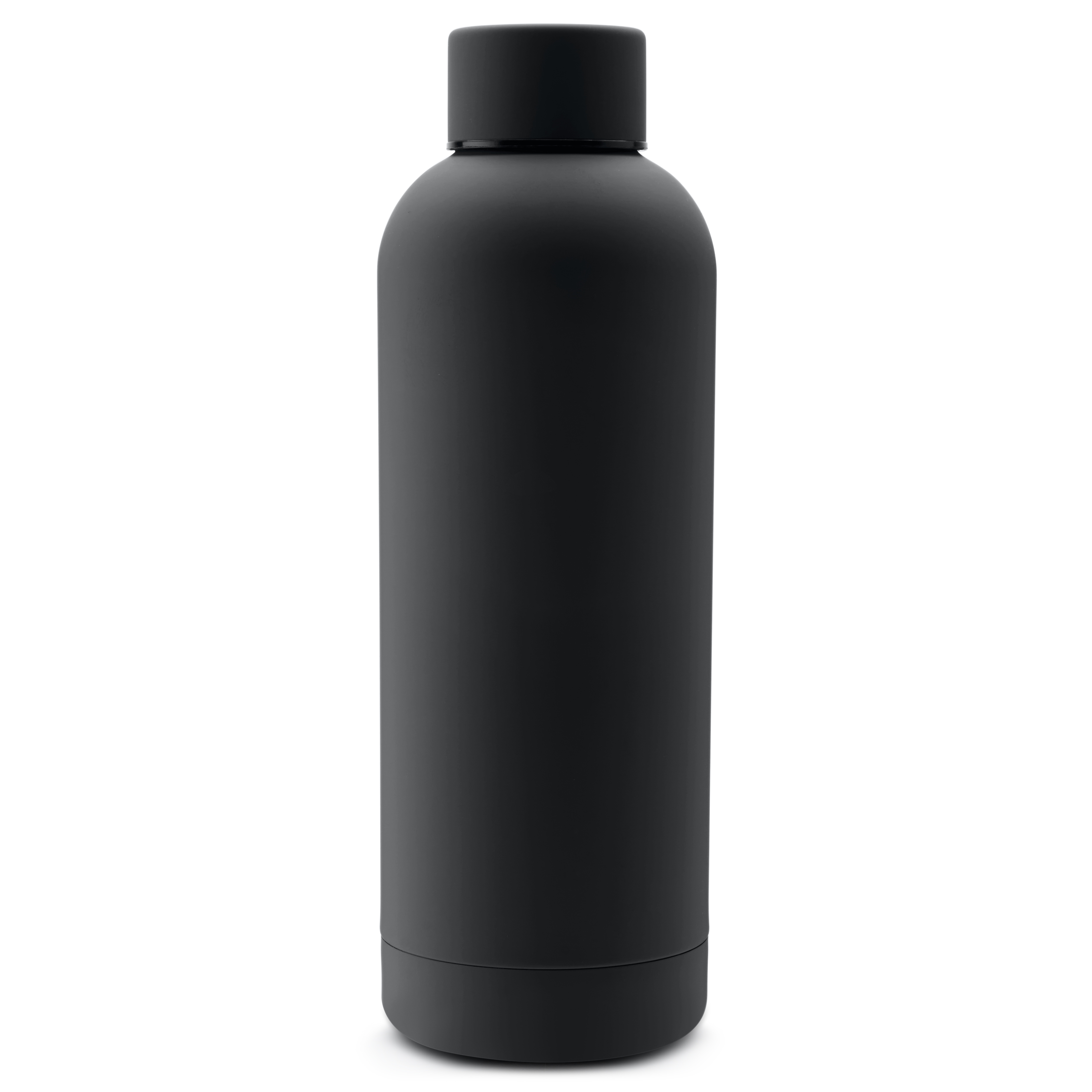 Leakproof Black Matte Stainless Steel Water Bottle With - Temu