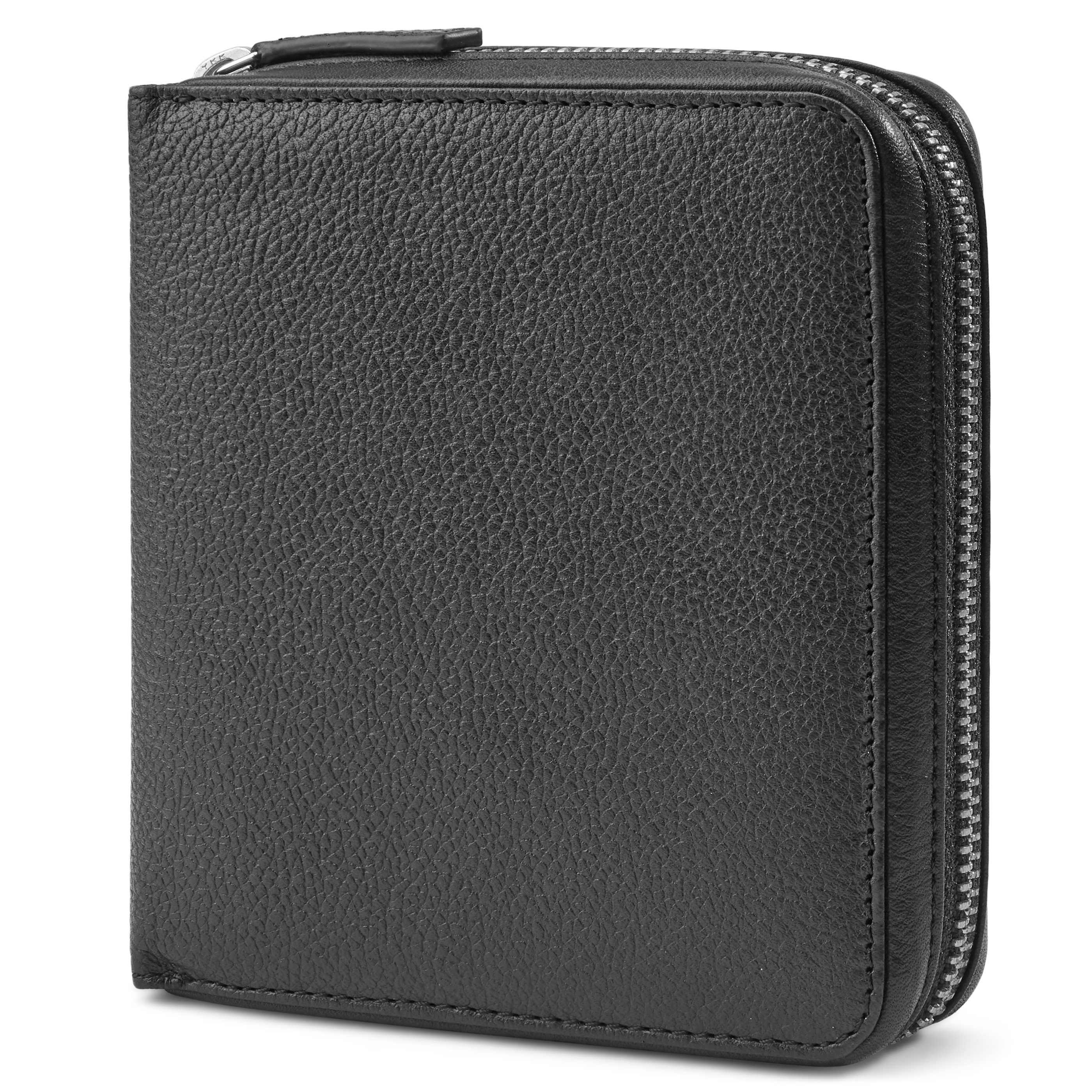 Black XL RFID-Blocking Leather Card Holder - 1