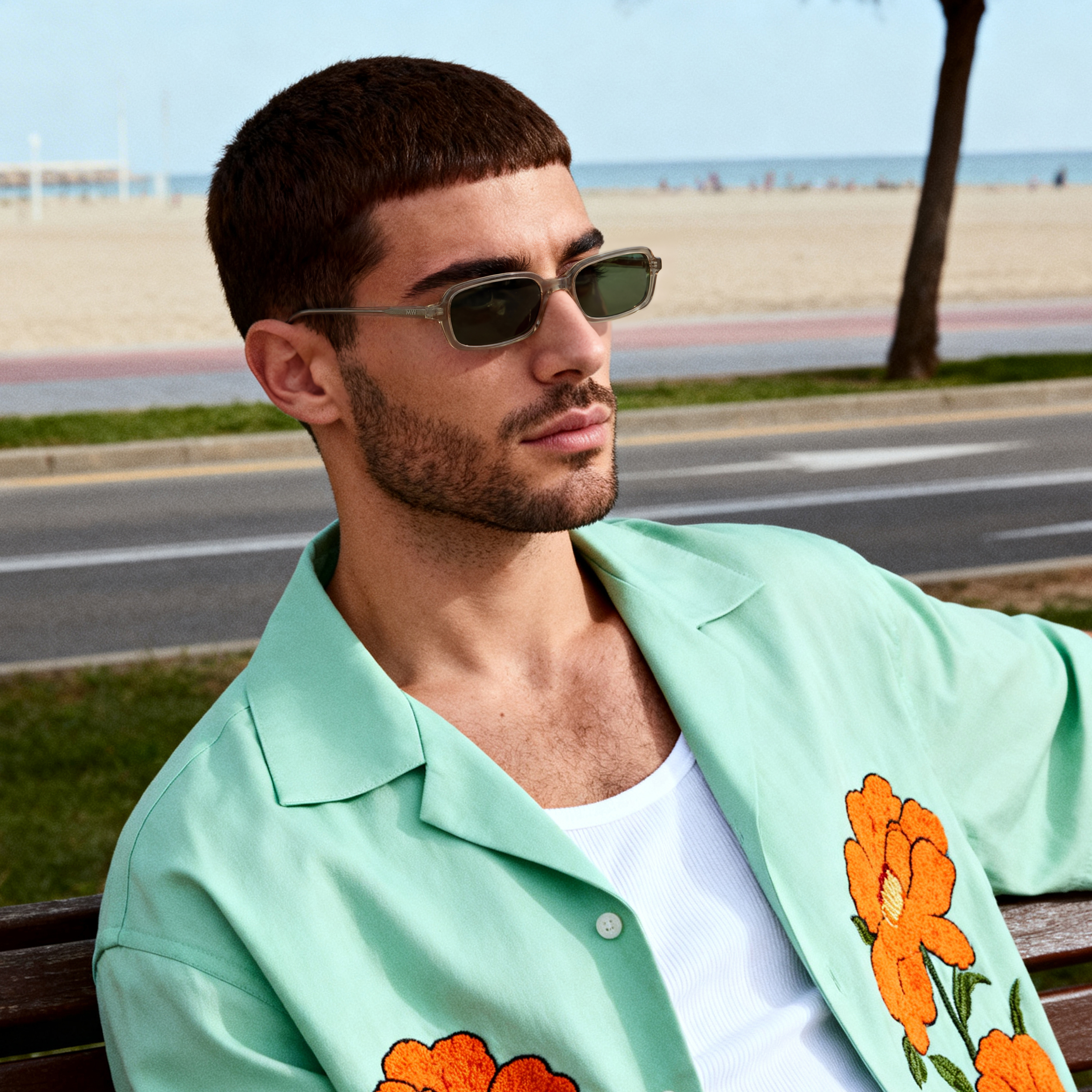 MessyWeekend | MILO със светлокафява рамка и бутилковозелени стъкла - 3