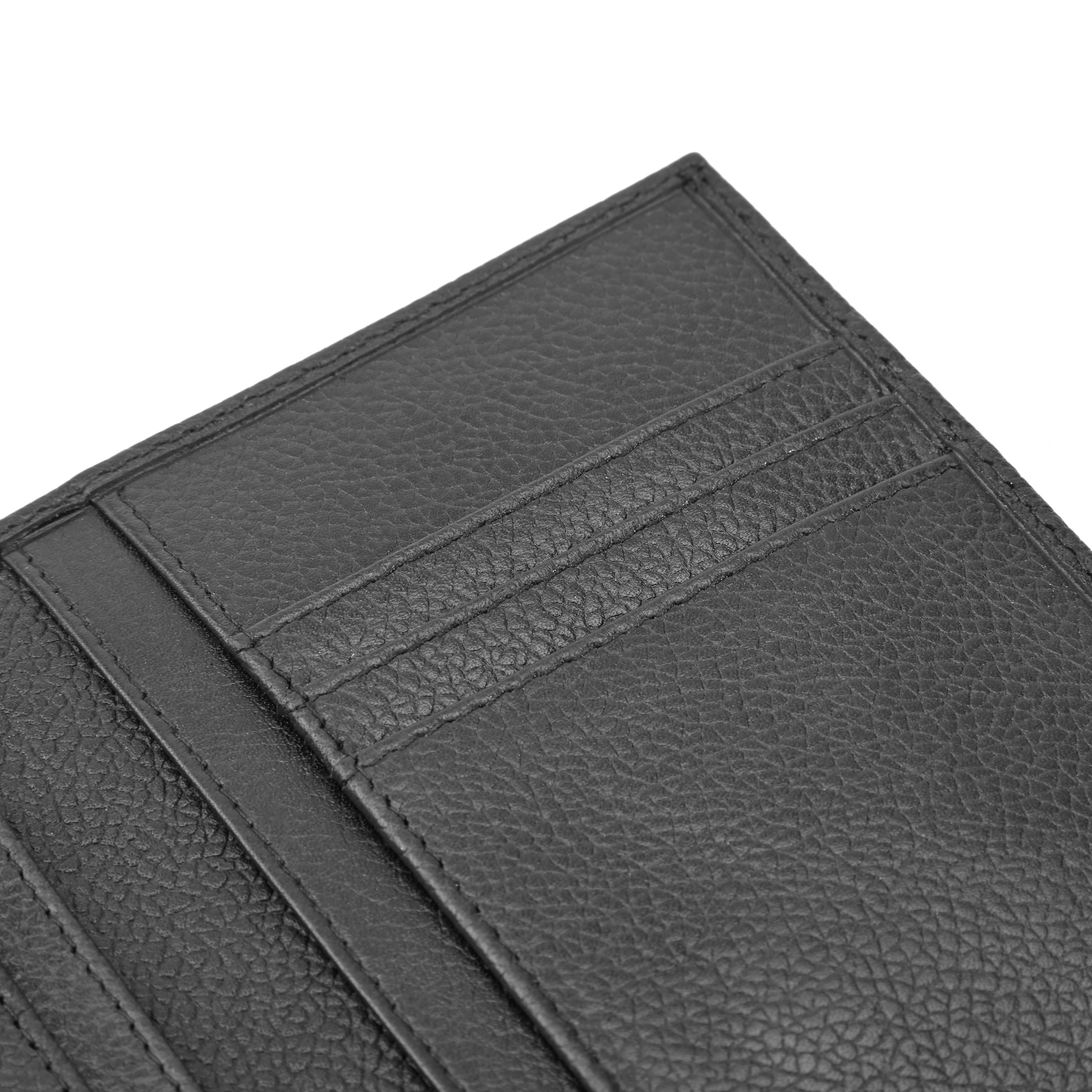 Luigi Schwarze RFID Leder Kartenetui Geldbörse - 2