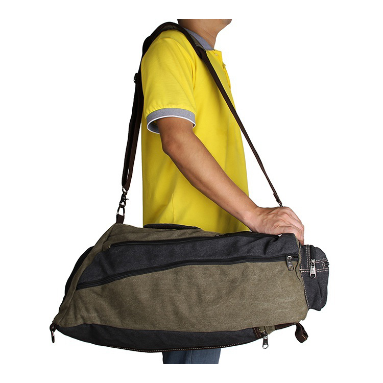 Multi-användning Blå Kanvas Holdall - 11