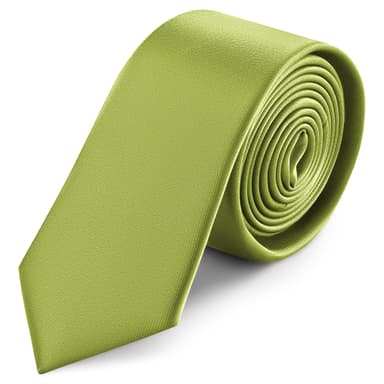 Cravatta skinny da 6 cm verde mare con motivo gros-grain Cravatta skinny da 6 cm verde mare con motivo gros-grain