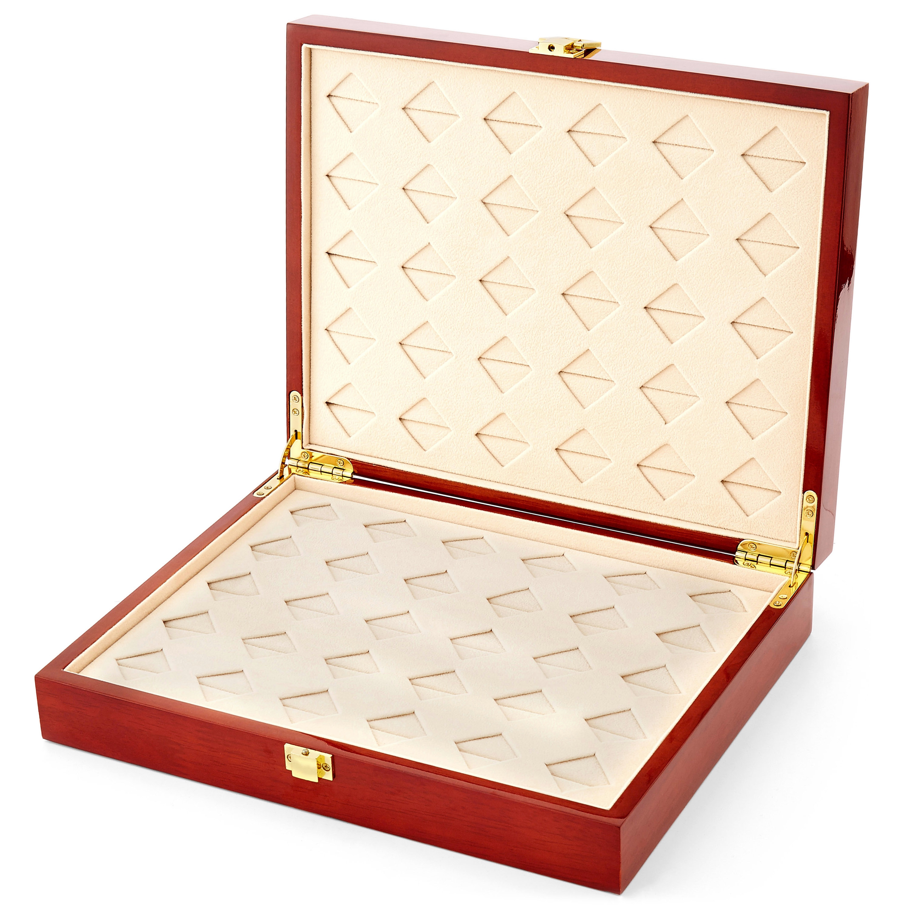 Caja de madera burdeos para gemelos - 2