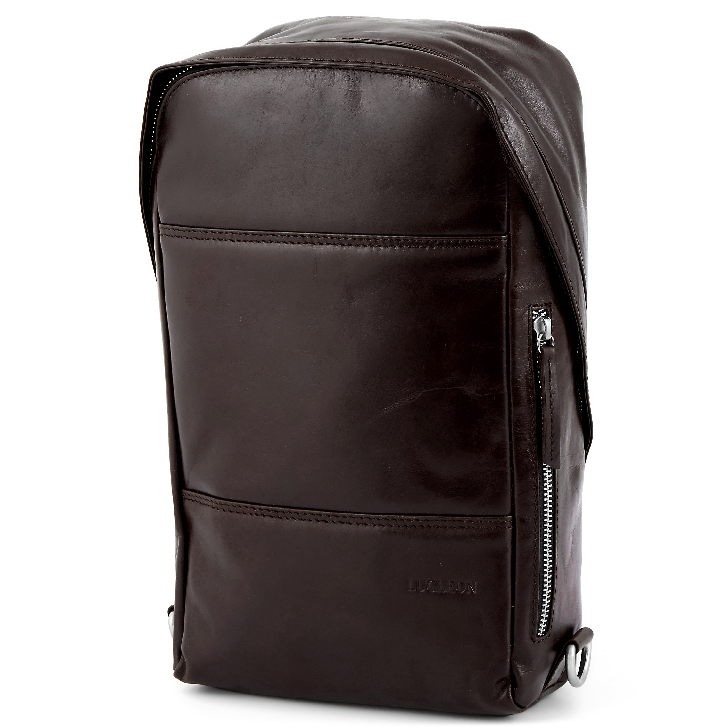 Dunkelbrauner Jasper Crossbag Schulterrucksack - 3