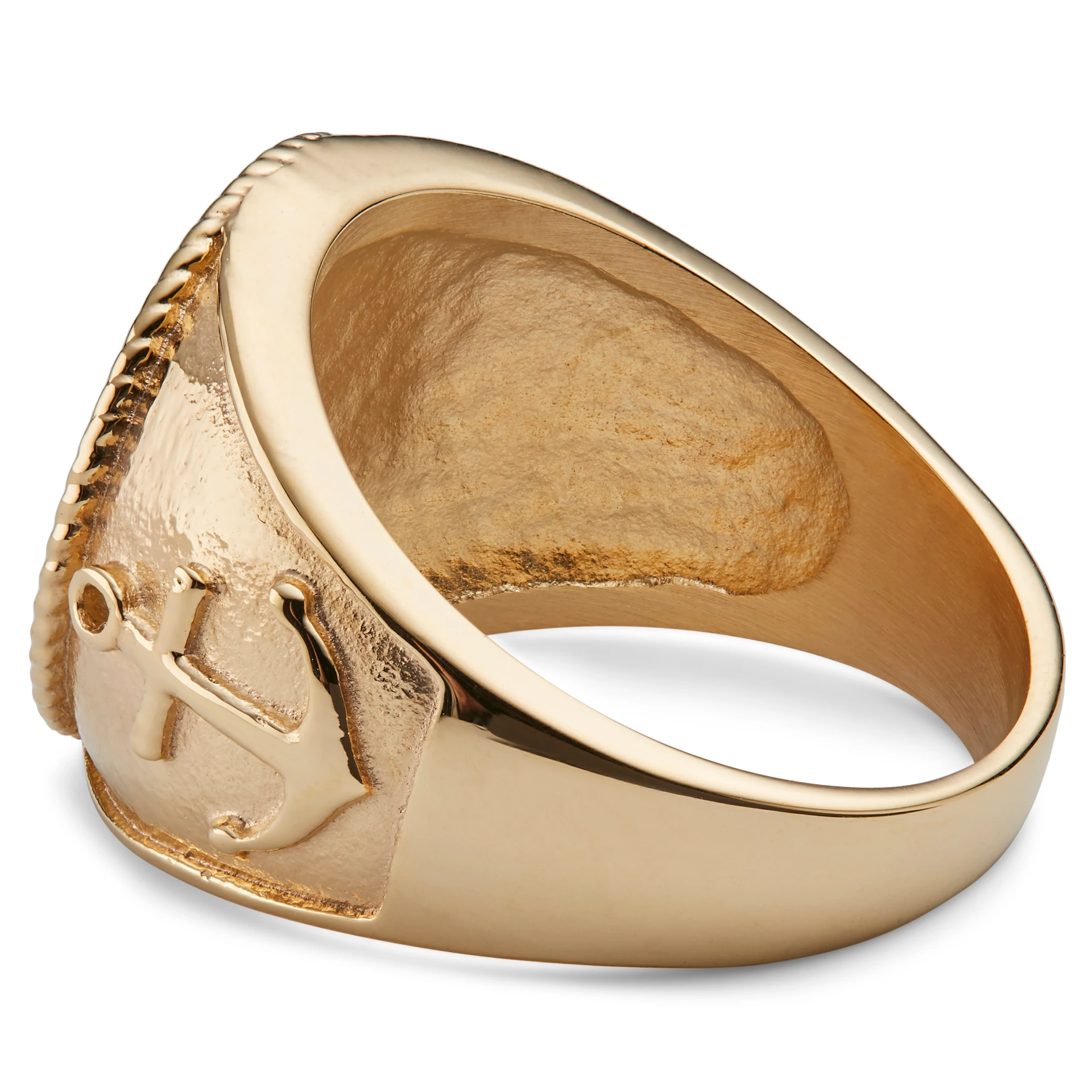 Leon Gold-Tone Gravel Ring | In stock! | Lucleon