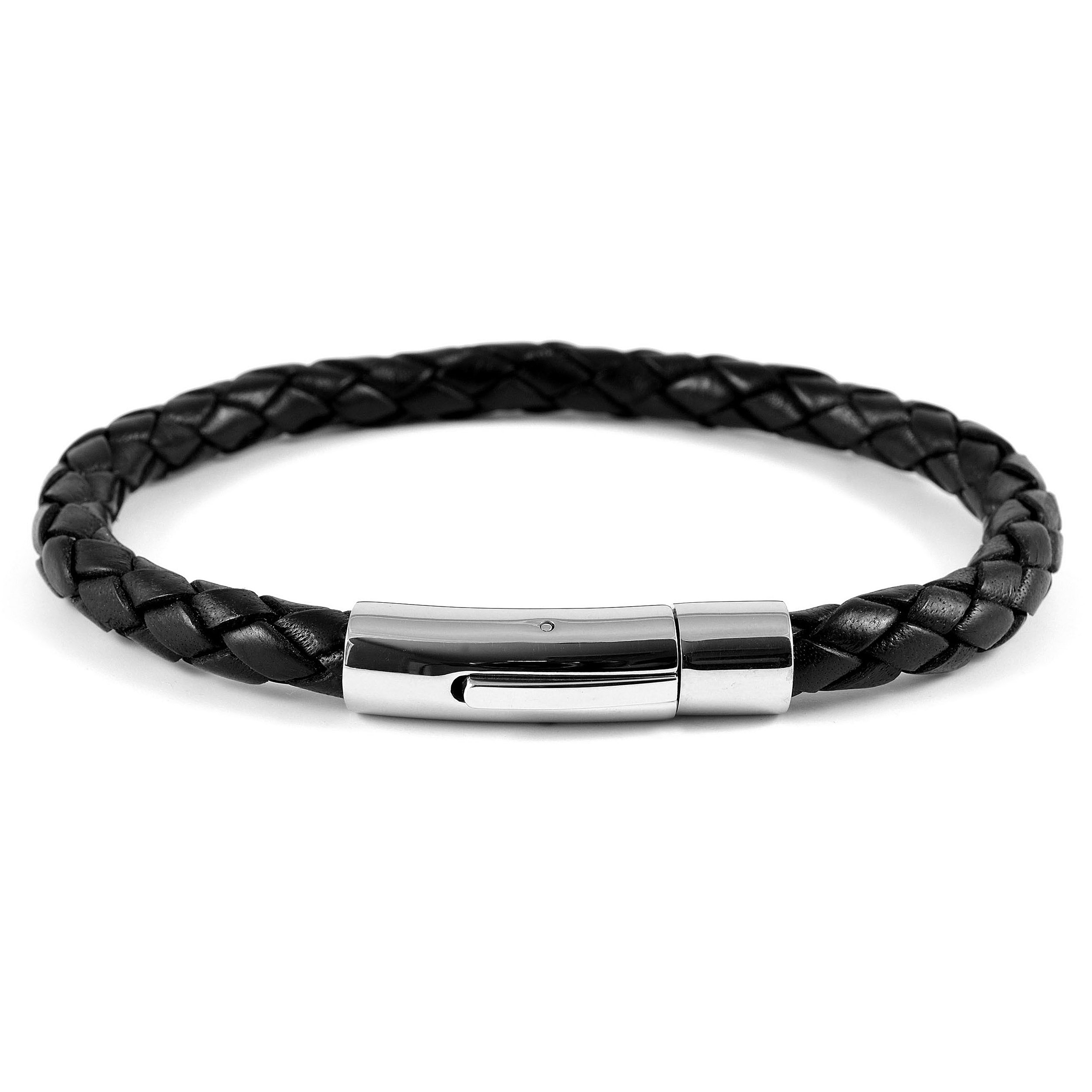 Svart 6mm Bolo Lærarmbånd - 2