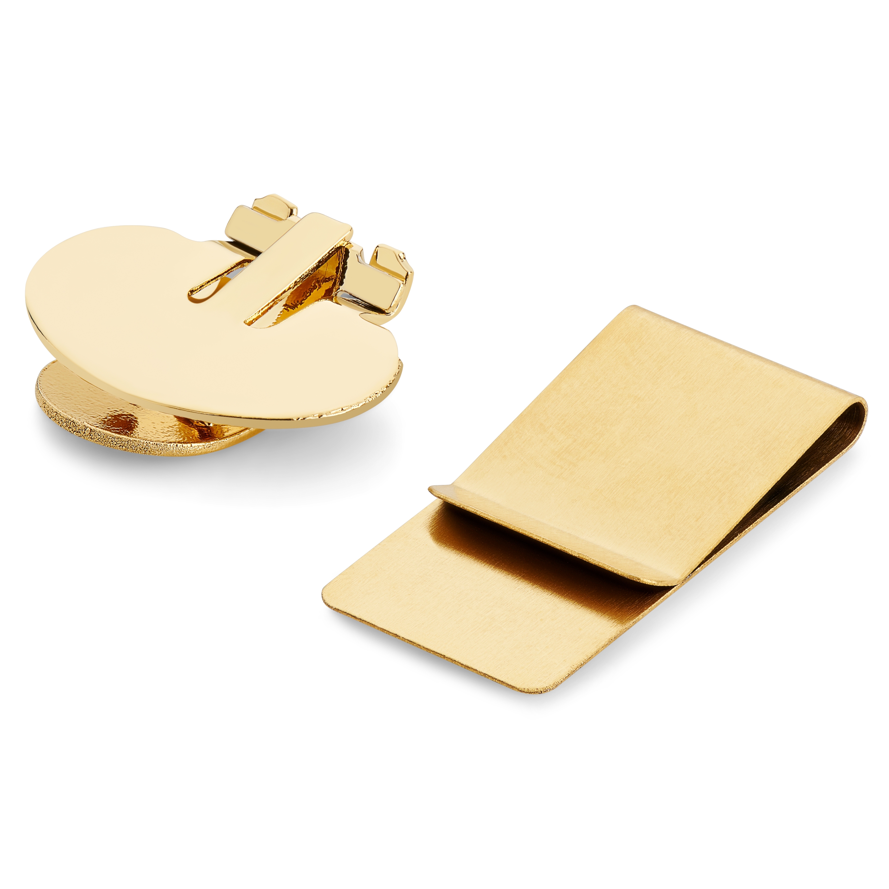 Gold-Tone Invisible Magnetic Tie Clip - 2