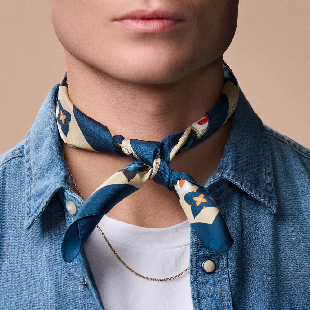 hover: Virtuo | Blue and Red Silk Neckerchief hover: Virtuo | Blue and Red Silk Neckerchief