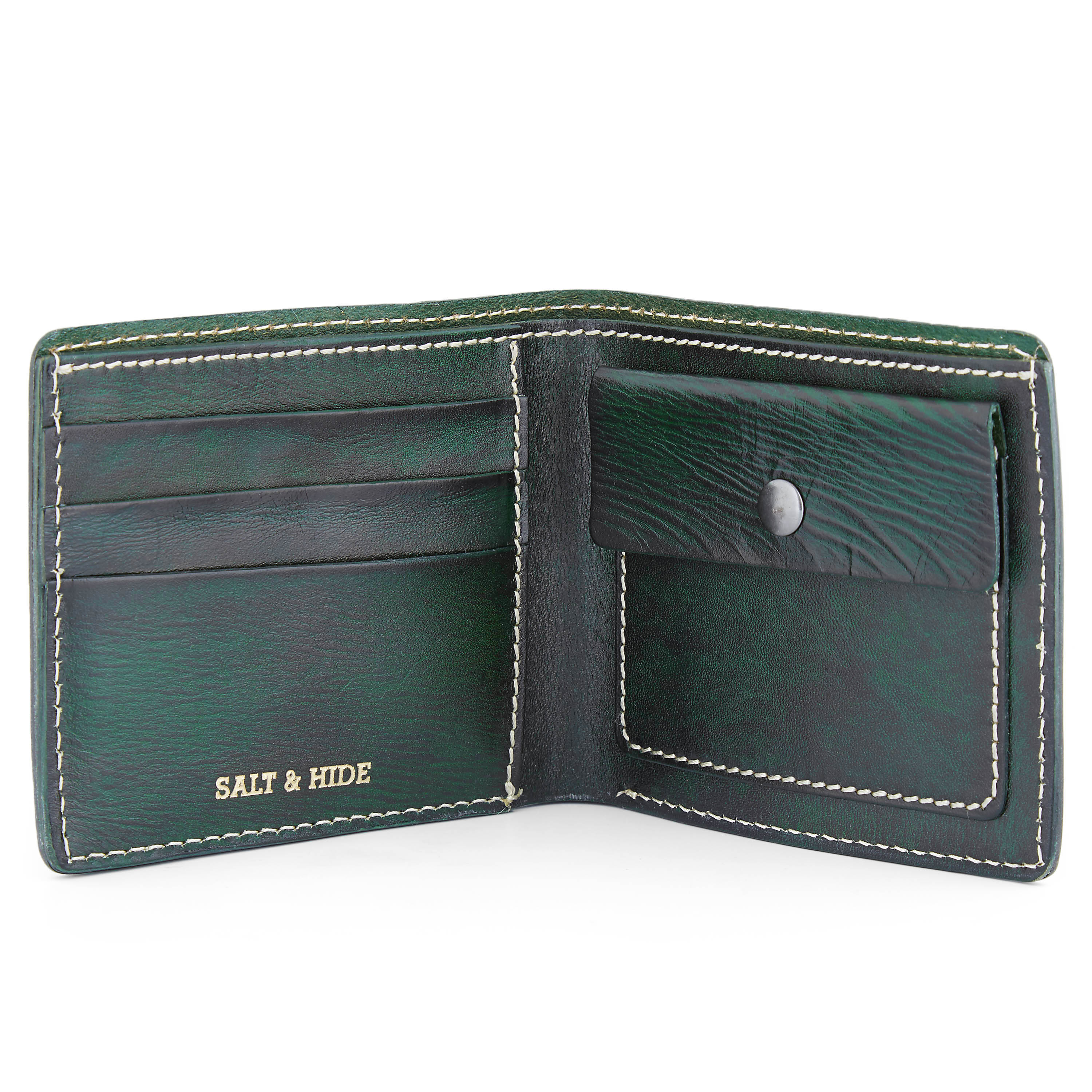 Lederportemonnaie Dermot in Grün - 2