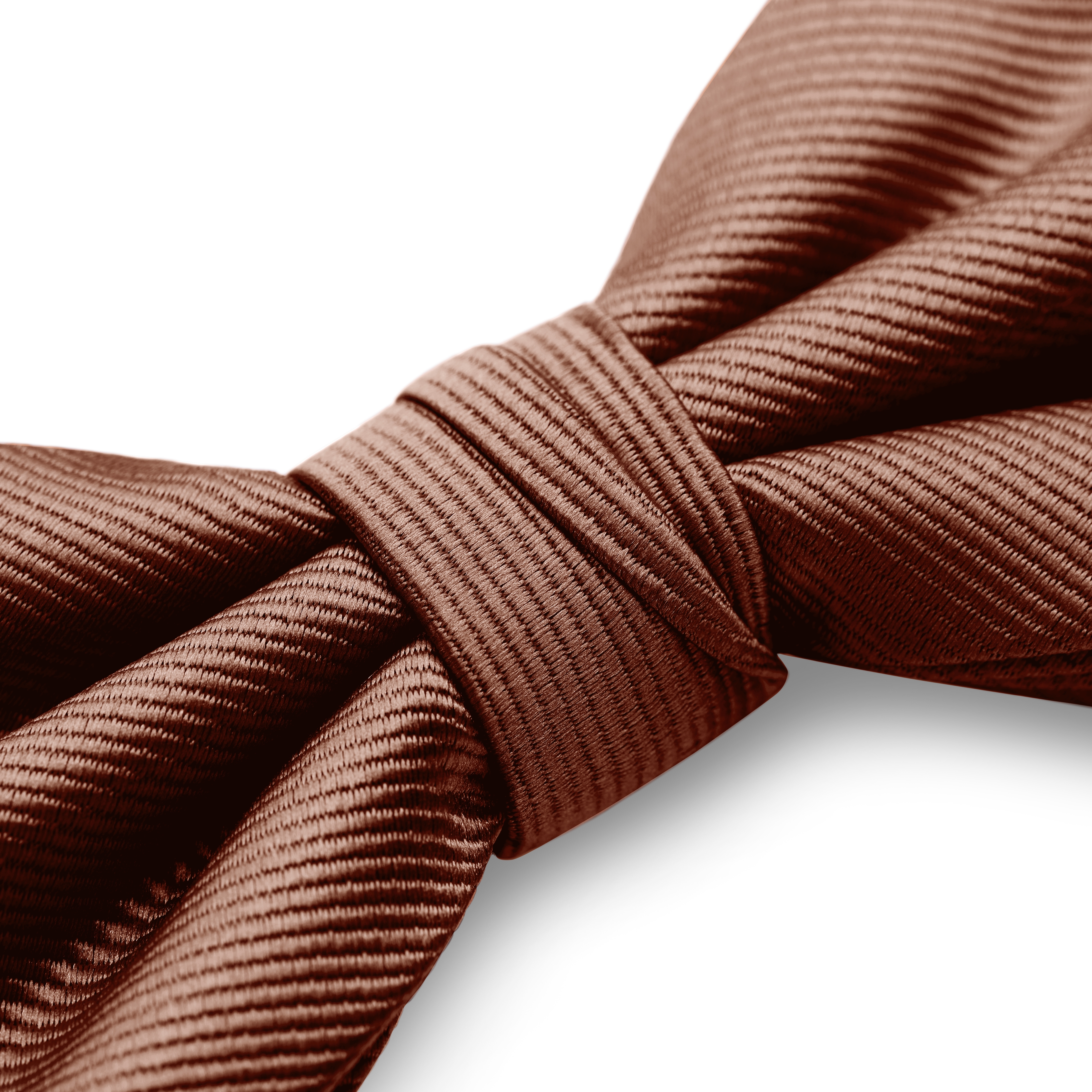Terracotta Pre-Tied Grosgrain Bow Tie - 4