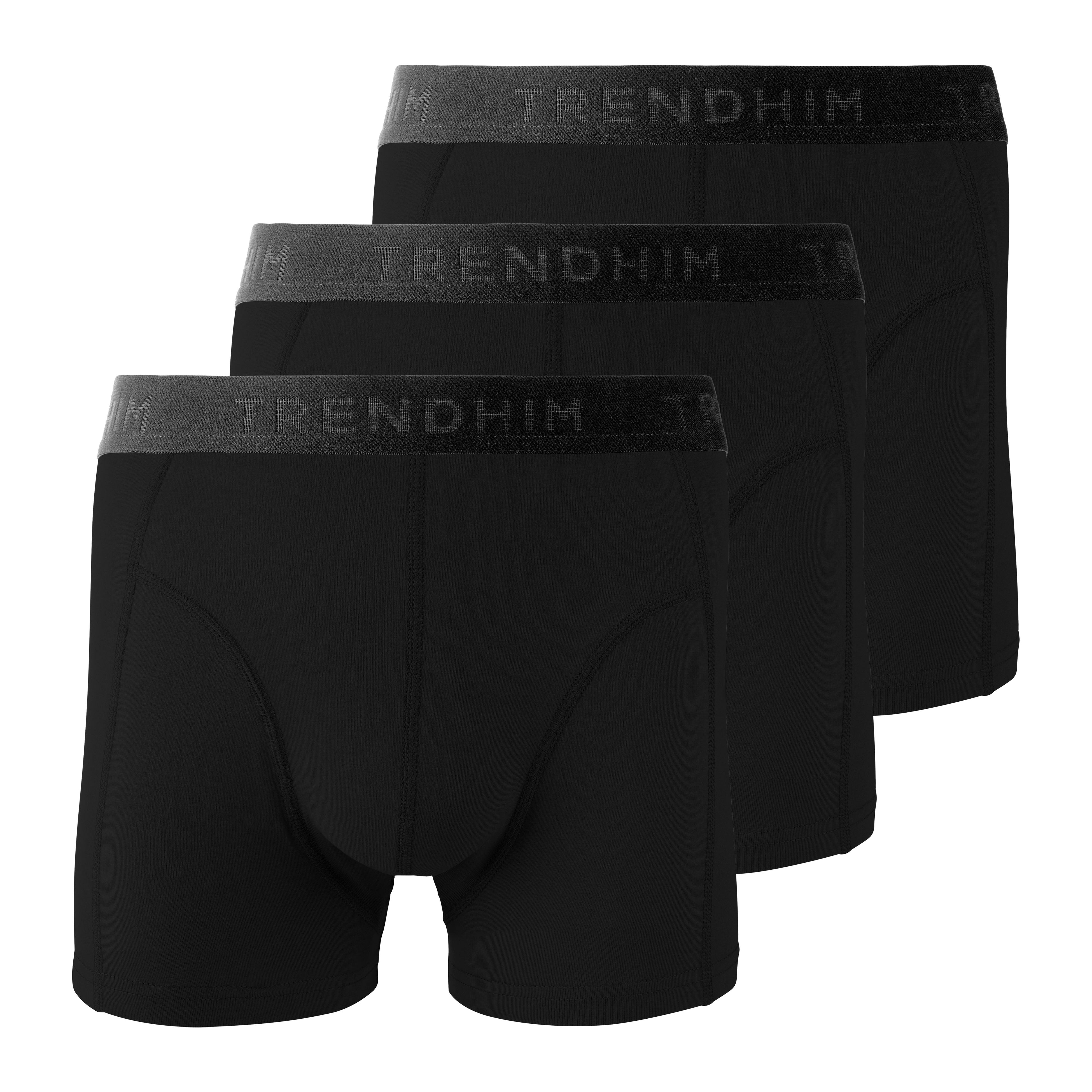 TrueFeel | 3er-Pack Schwarze Bambus-Boxershorts