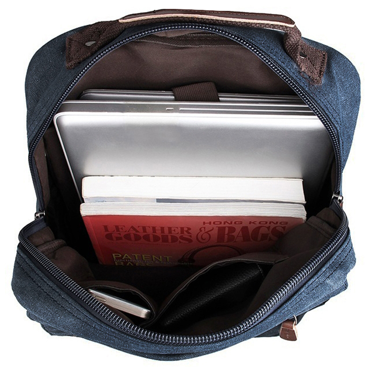 Denimblauer kompakter Rucksack - 9