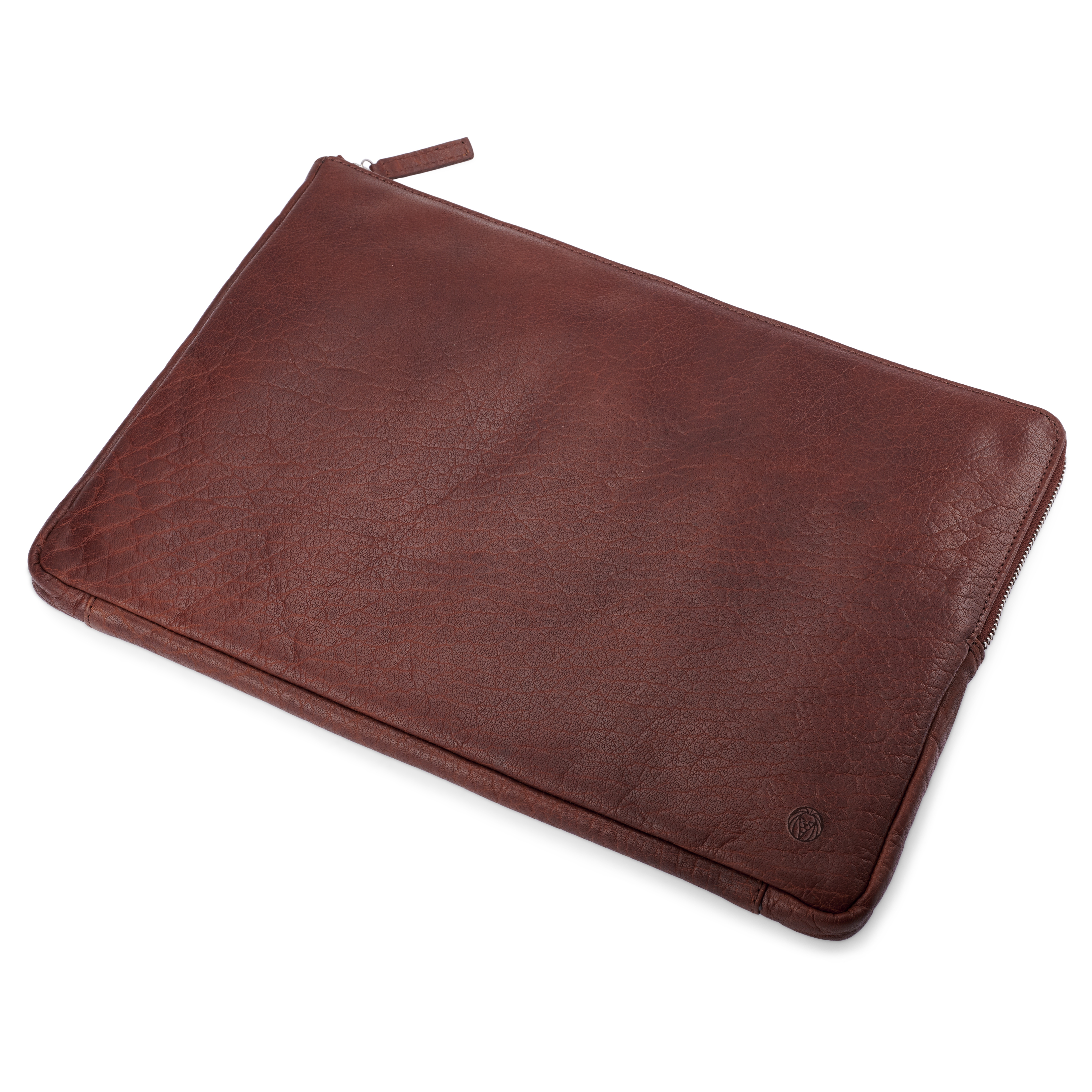 Montreal Tan Leather Small Laptop Sleeve - 14